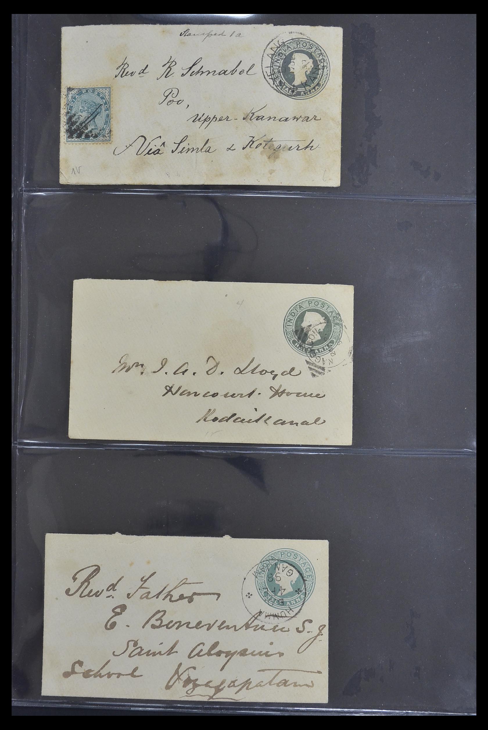 33724 108 - Postzegelverzameling 33724 India en staten brieven 1865-1949.