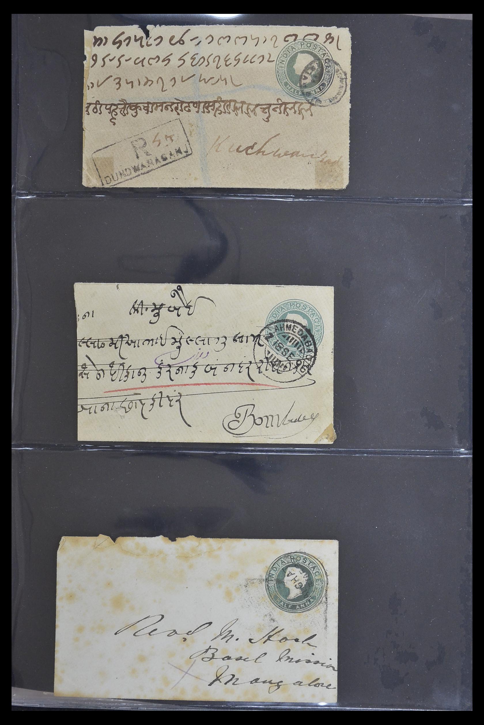 33724 110 - Postzegelverzameling 33724 India en staten brieven 1865-1949.