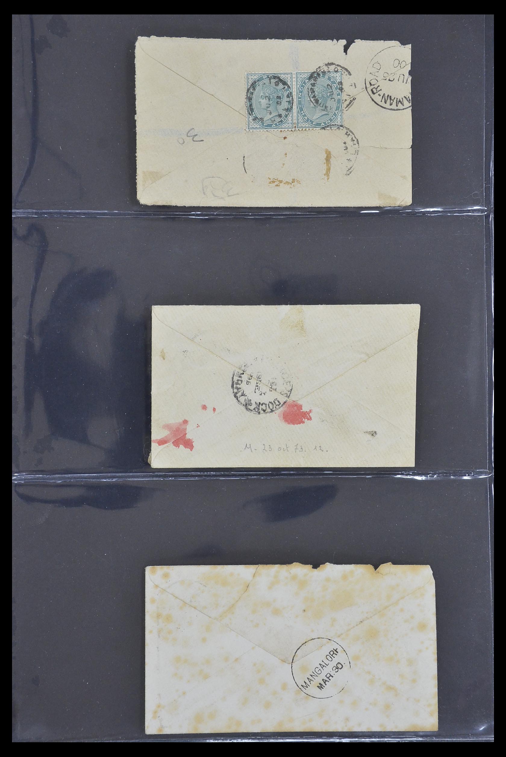 33724 111 - Postzegelverzameling 33724 India en staten brieven 1865-1949.