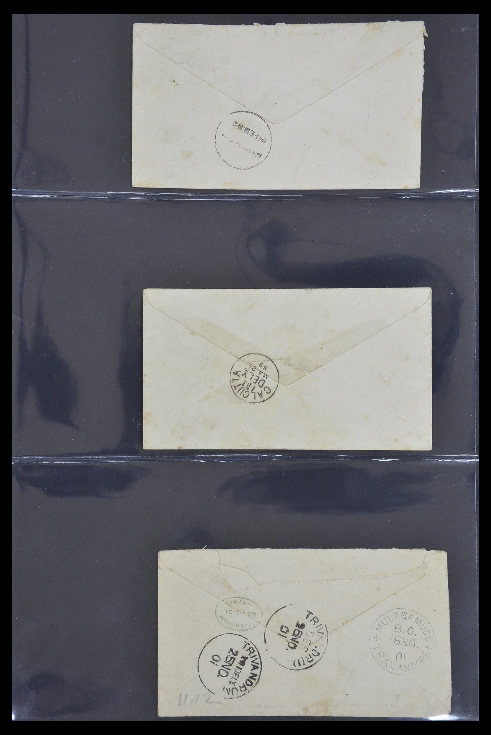 33724 113 - Postzegelverzameling 33724 India en staten brieven 1865-1949.