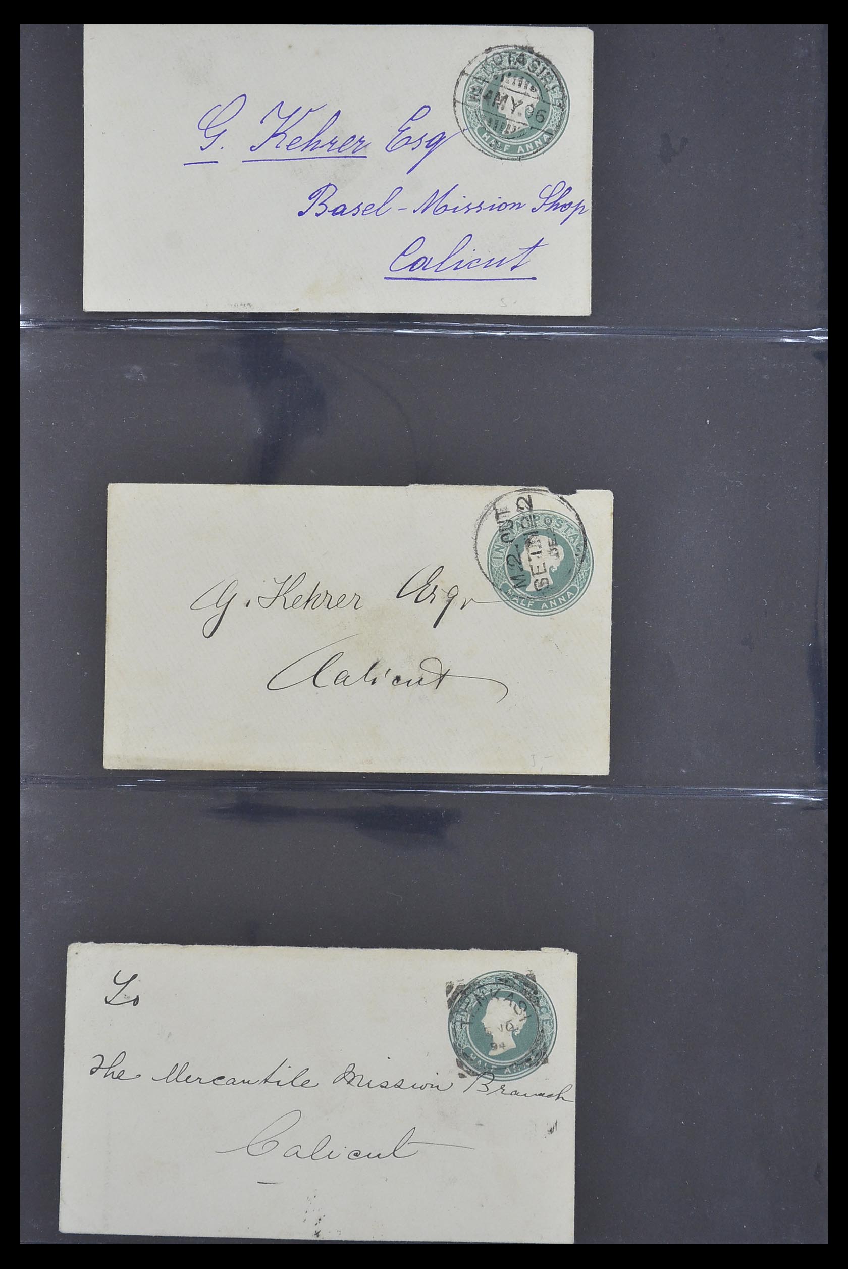 33724 120 - Postzegelverzameling 33724 India en staten brieven 1865-1949.