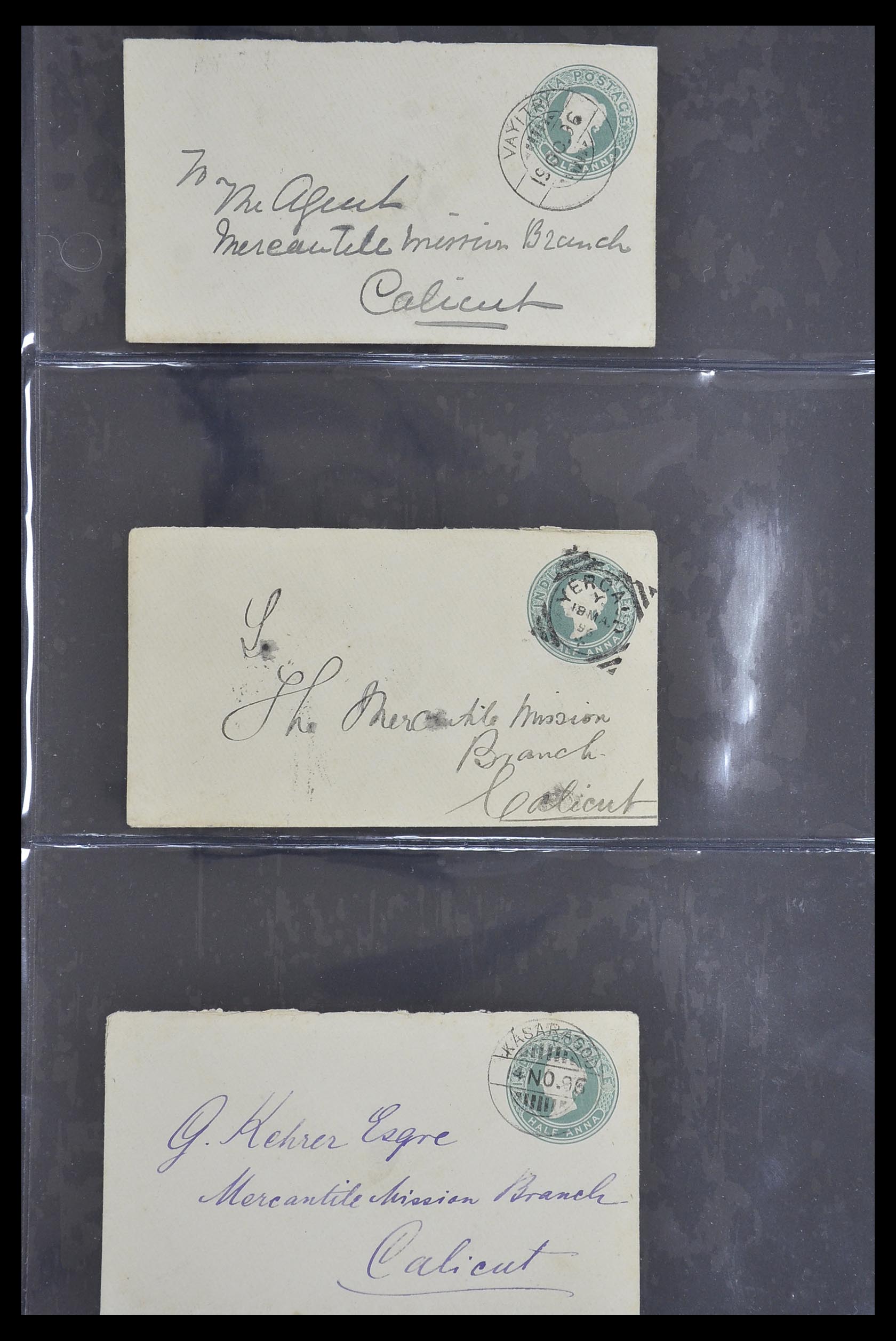 33724 122 - Postzegelverzameling 33724 India en staten brieven 1865-1949.