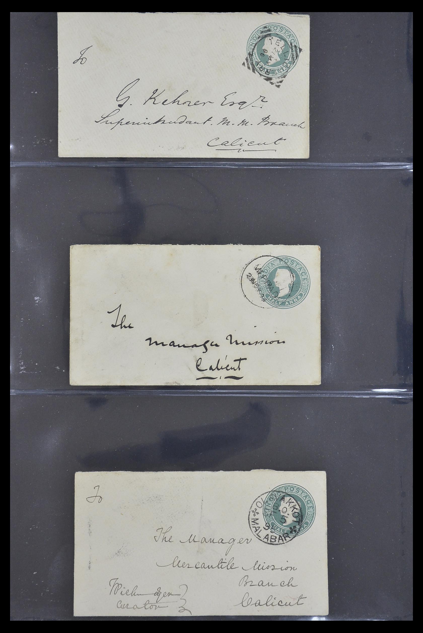 33724 126 - Postzegelverzameling 33724 India en staten brieven 1865-1949.