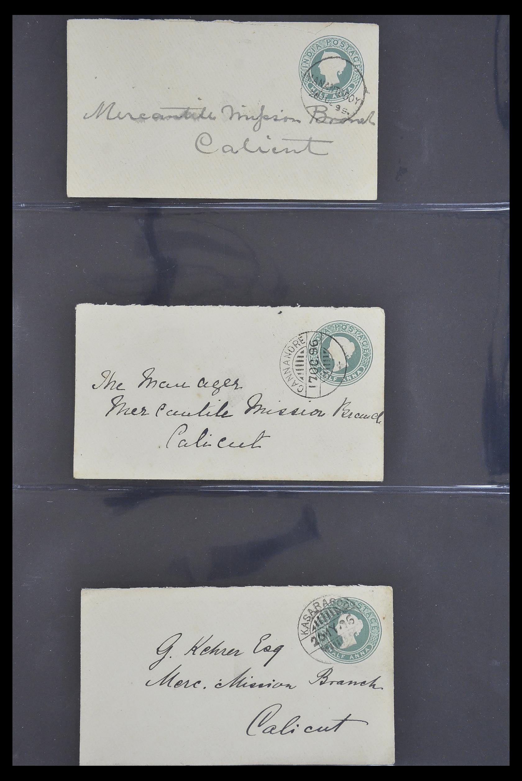 33724 128 - Postzegelverzameling 33724 India en staten brieven 1865-1949.