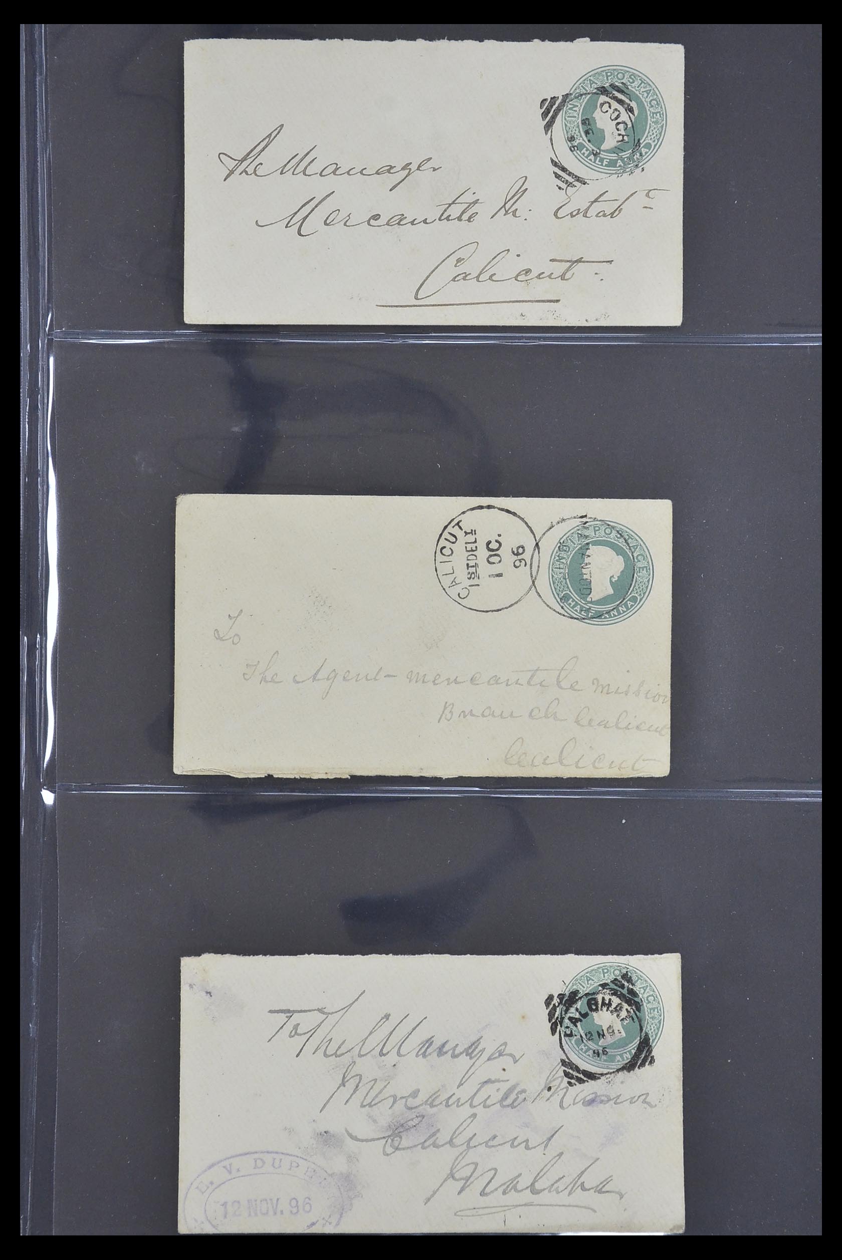 33724 130 - Postzegelverzameling 33724 India en staten brieven 1865-1949.