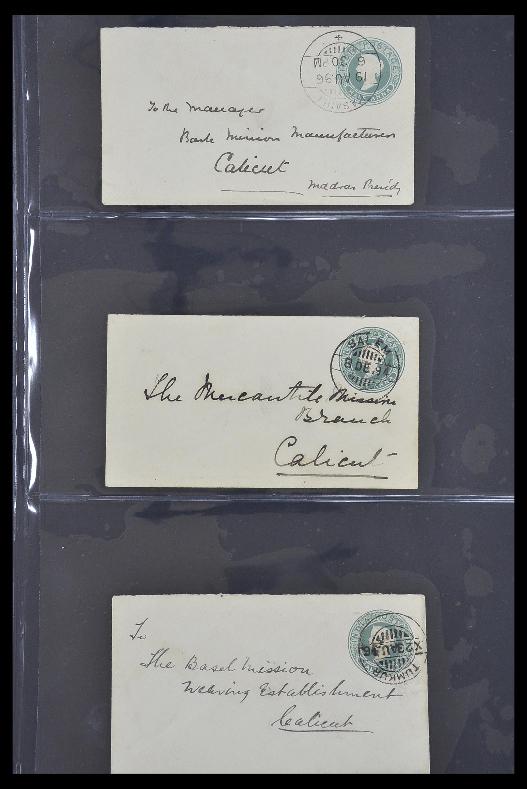 33724 132 - Postzegelverzameling 33724 India en staten brieven 1865-1949.