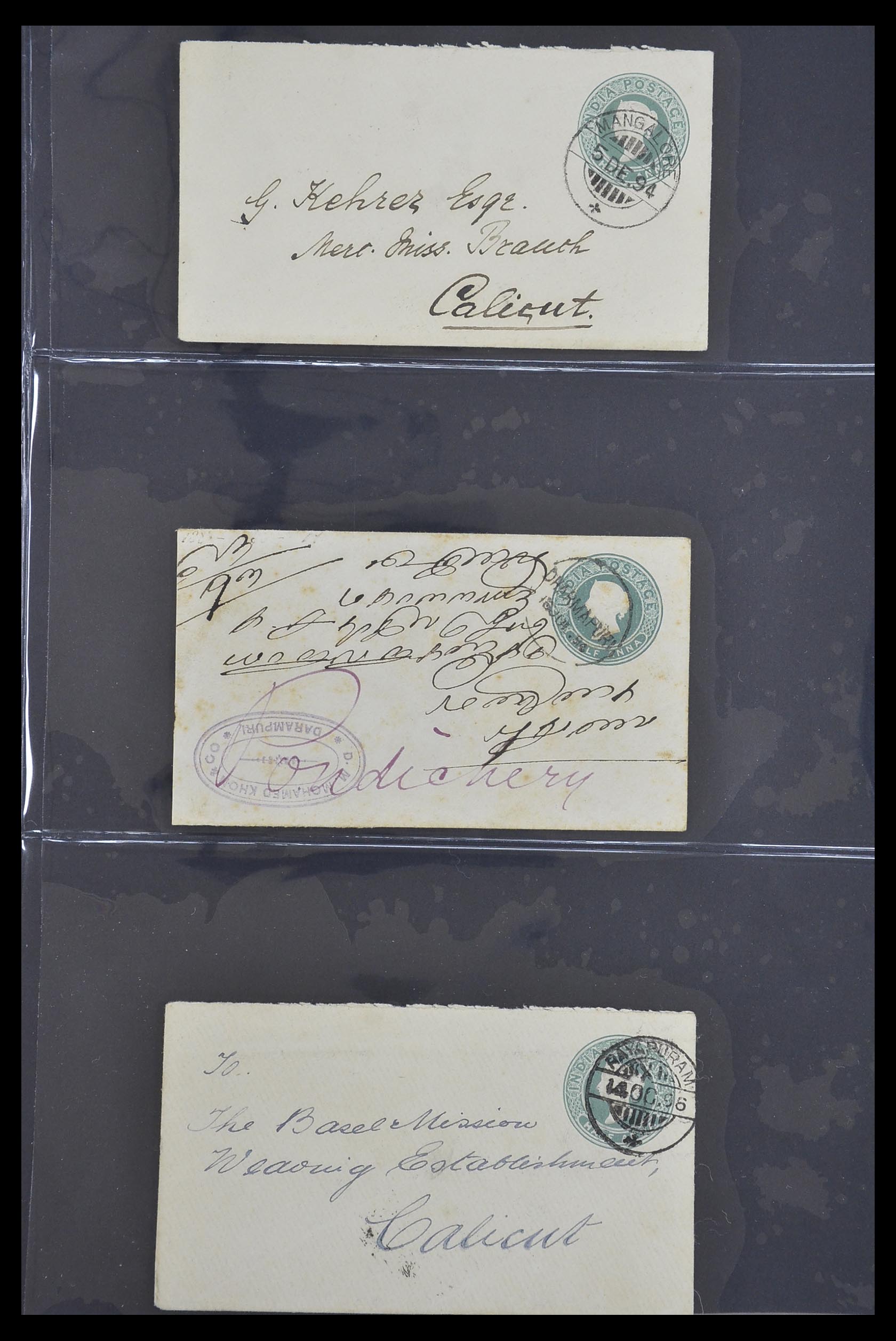 33724 134 - Postzegelverzameling 33724 India en staten brieven 1865-1949.