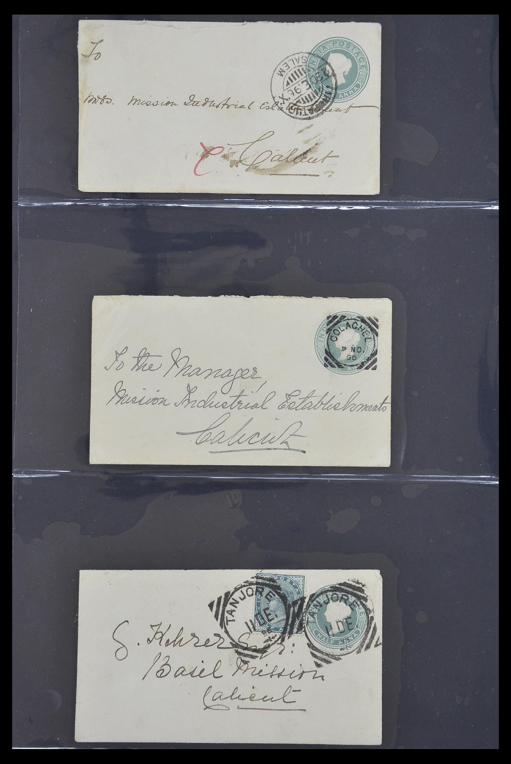 33724 136 - Postzegelverzameling 33724 India en staten brieven 1865-1949.