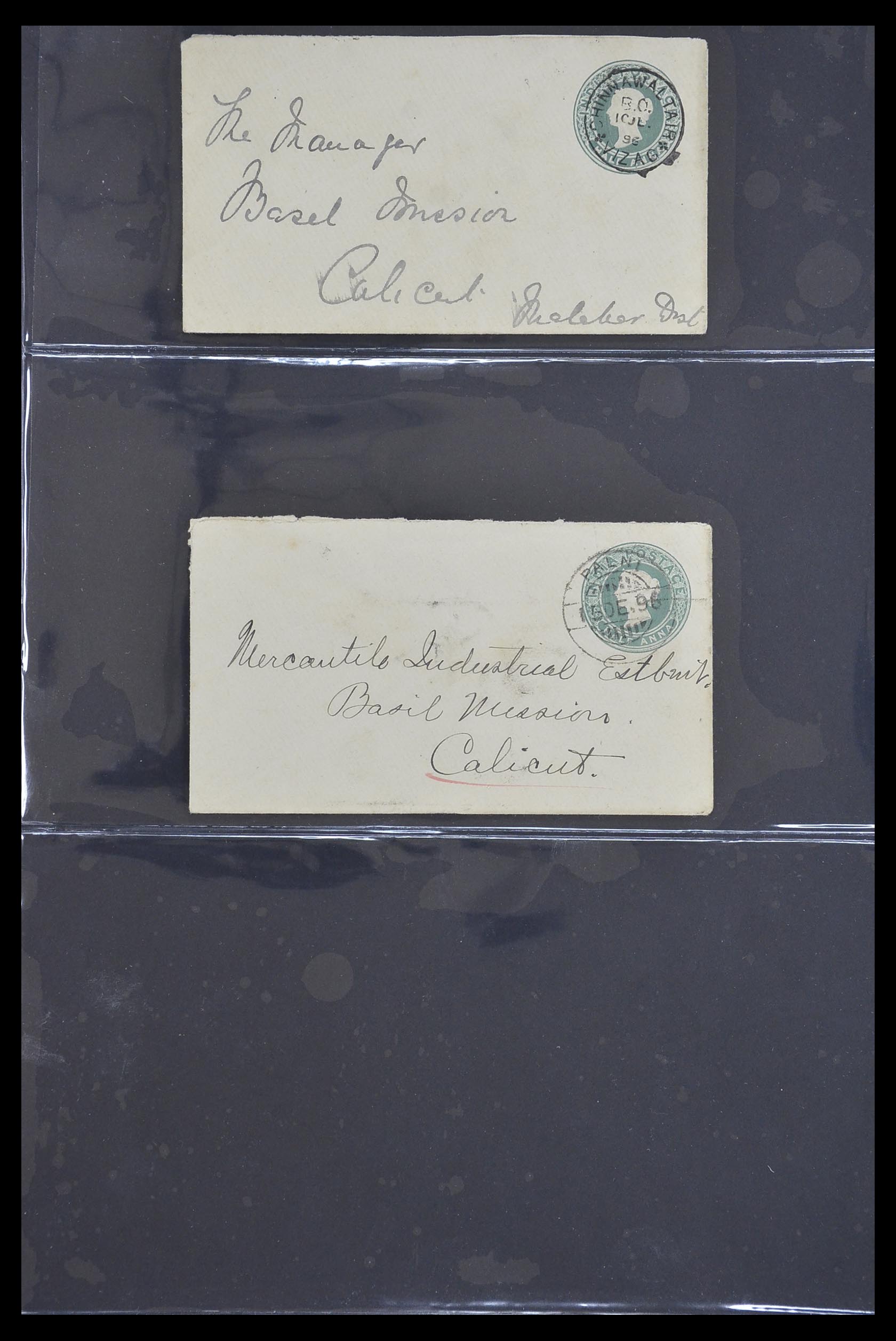 33724 142 - Postzegelverzameling 33724 India en staten brieven 1865-1949.