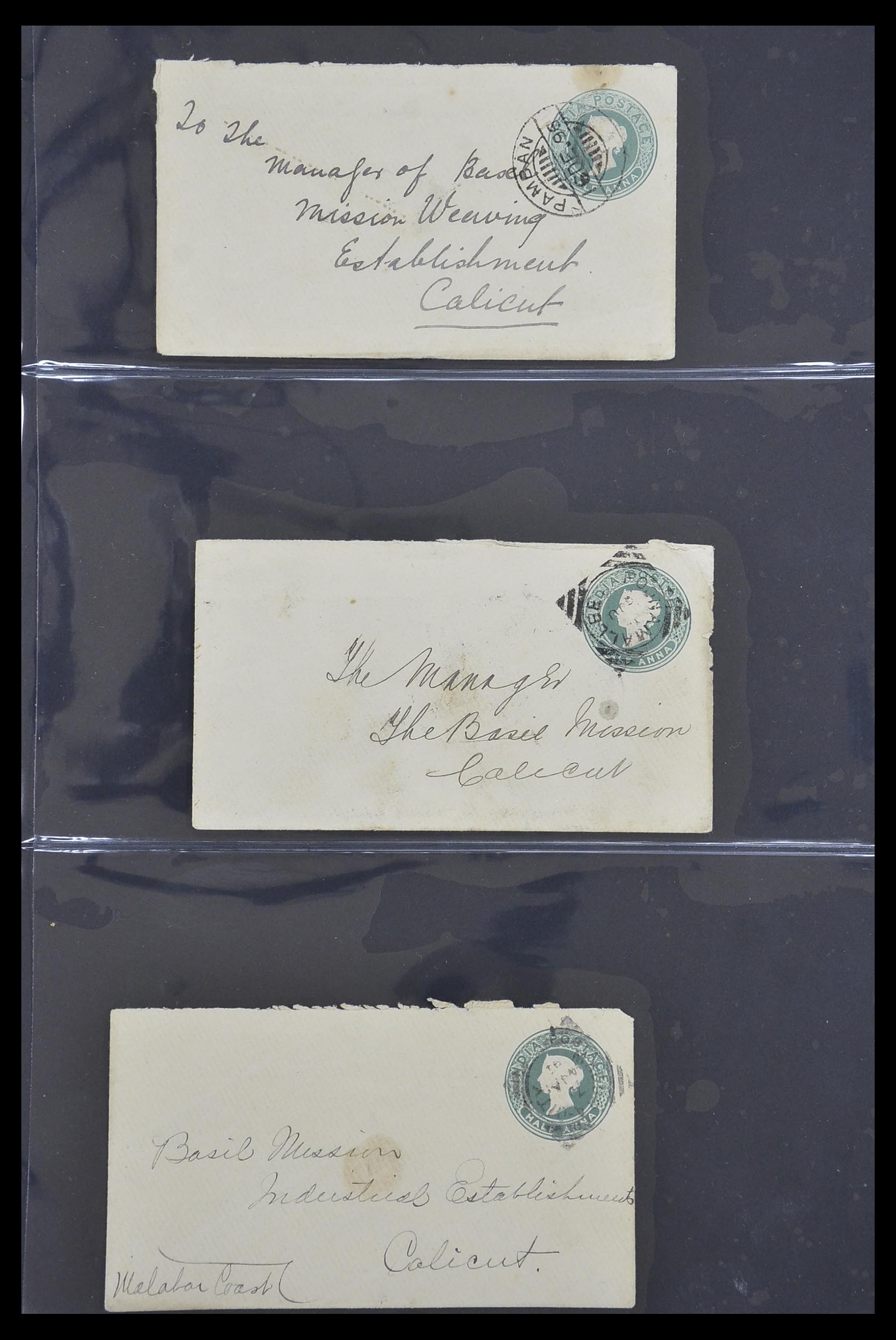 33724 150 - Postzegelverzameling 33724 India en staten brieven 1865-1949.