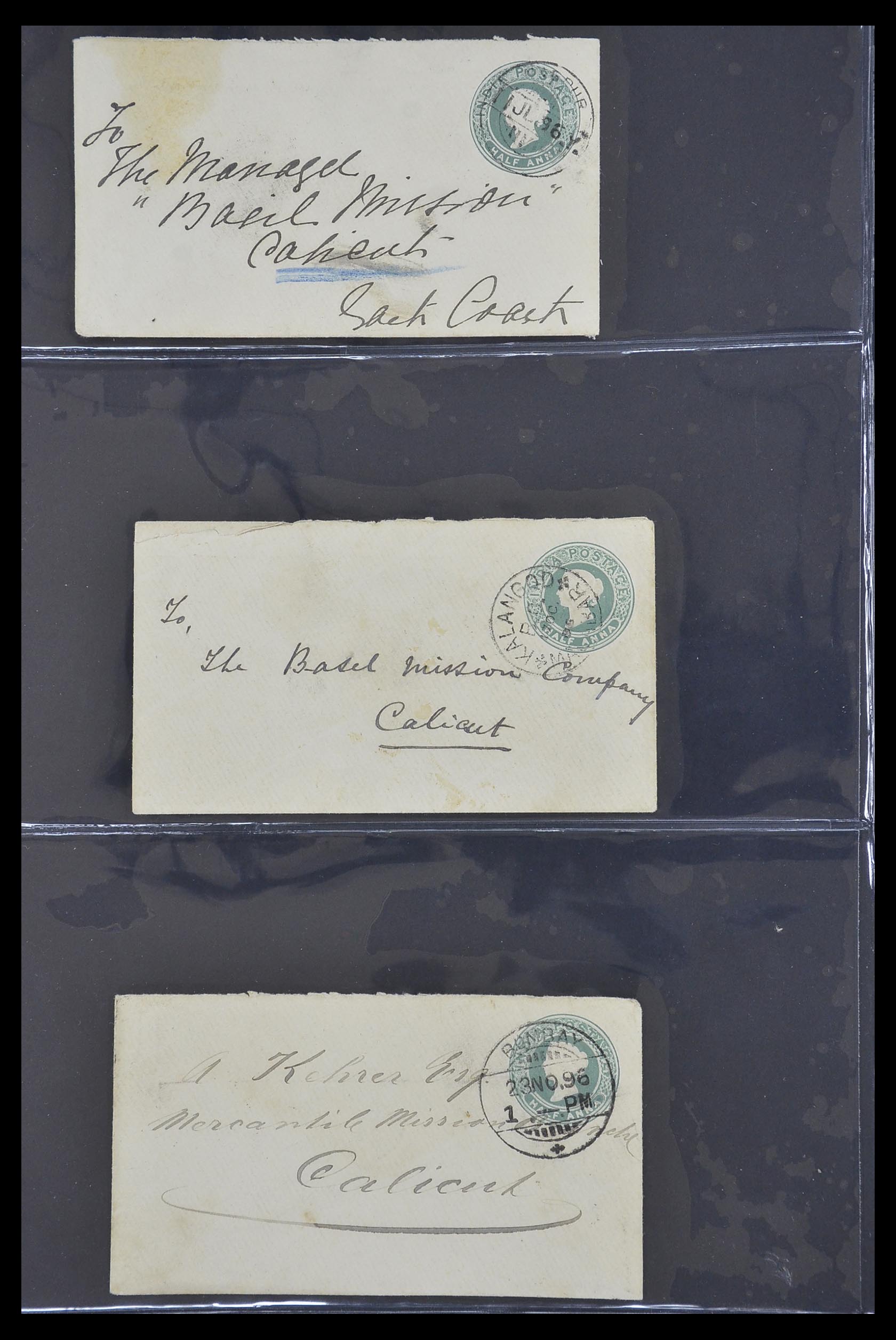33724 152 - Postzegelverzameling 33724 India en staten brieven 1865-1949.