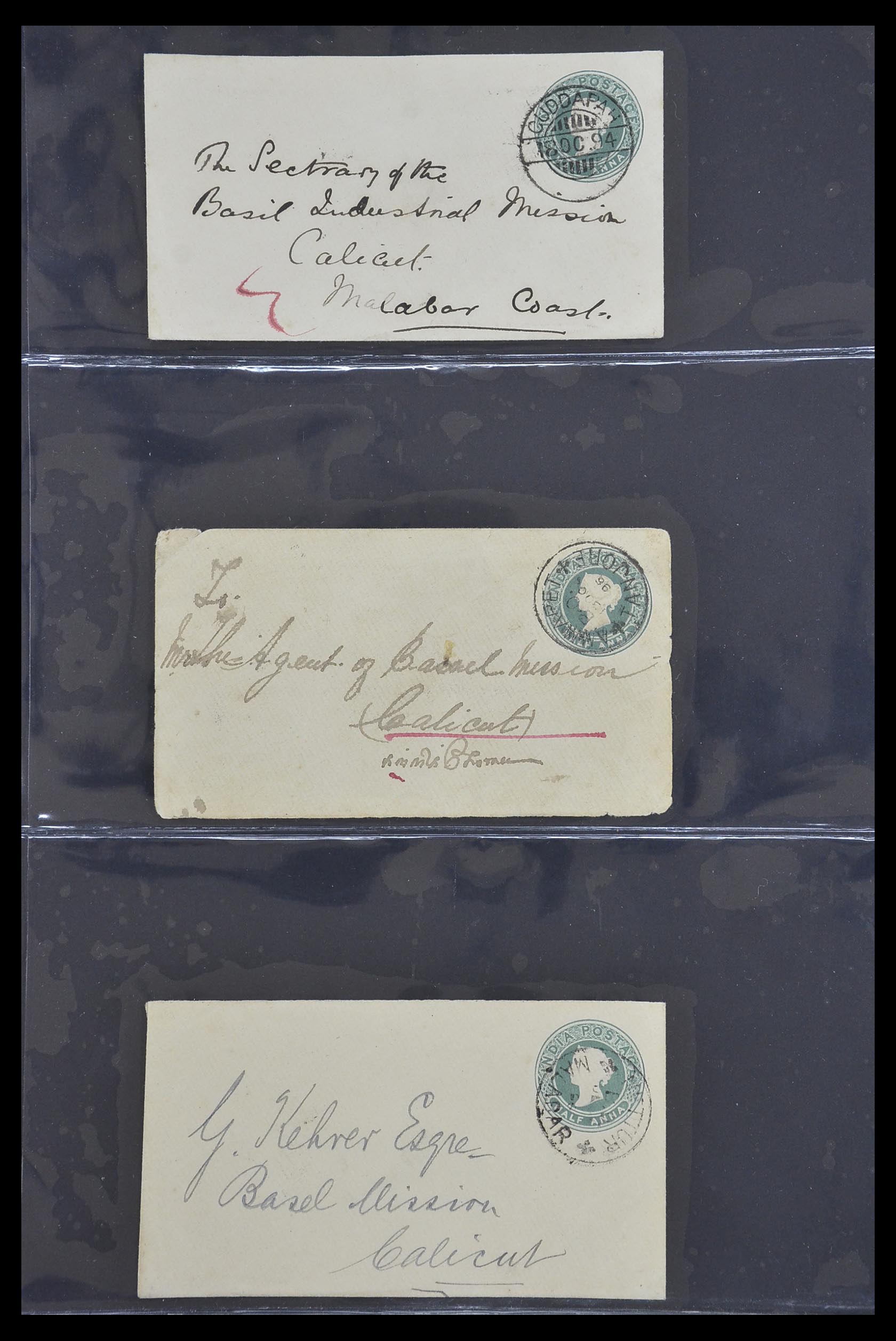 33724 156 - Postzegelverzameling 33724 India en staten brieven 1865-1949.