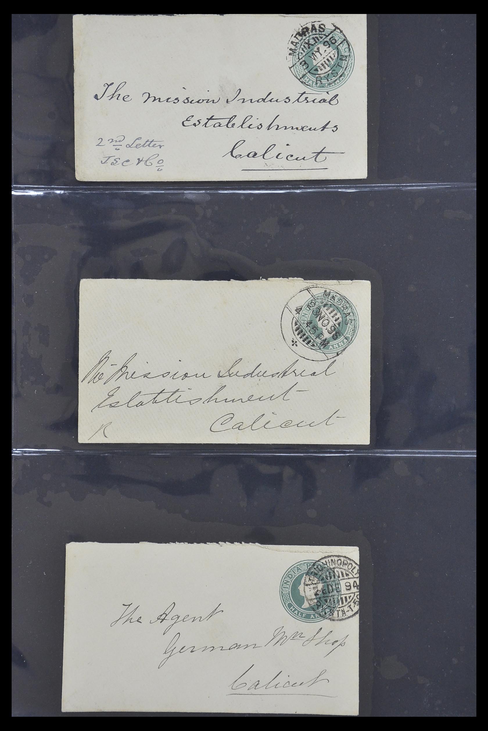 33724 158 - Postzegelverzameling 33724 India en staten brieven 1865-1949.