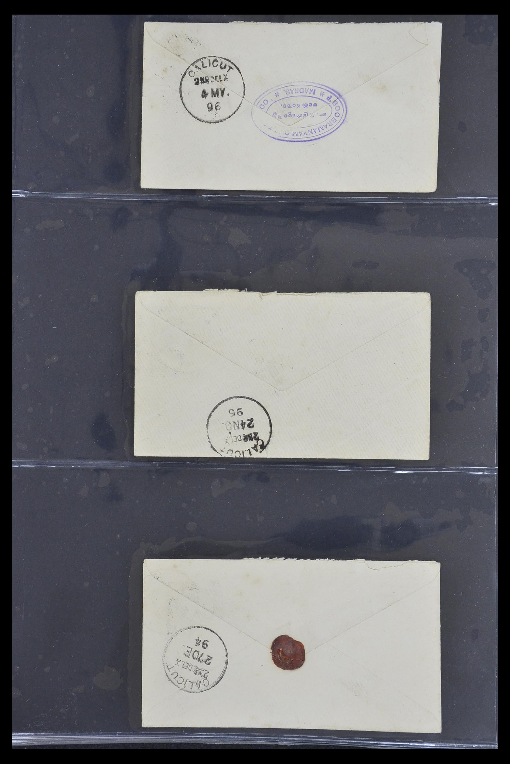 33724 159 - Postzegelverzameling 33724 India en staten brieven 1865-1949.