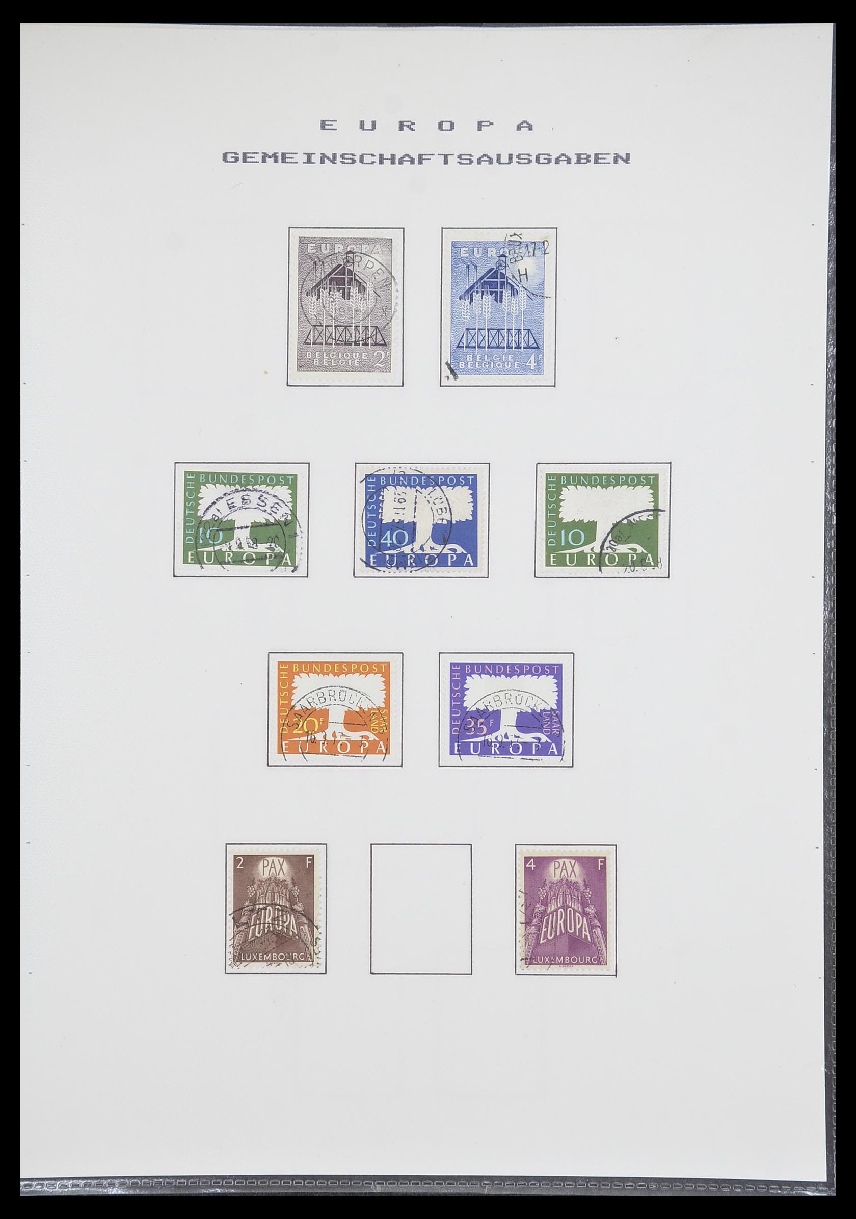 33728 009 - Postzegelverzameling 33728 Europa CEPT 1950-1985.