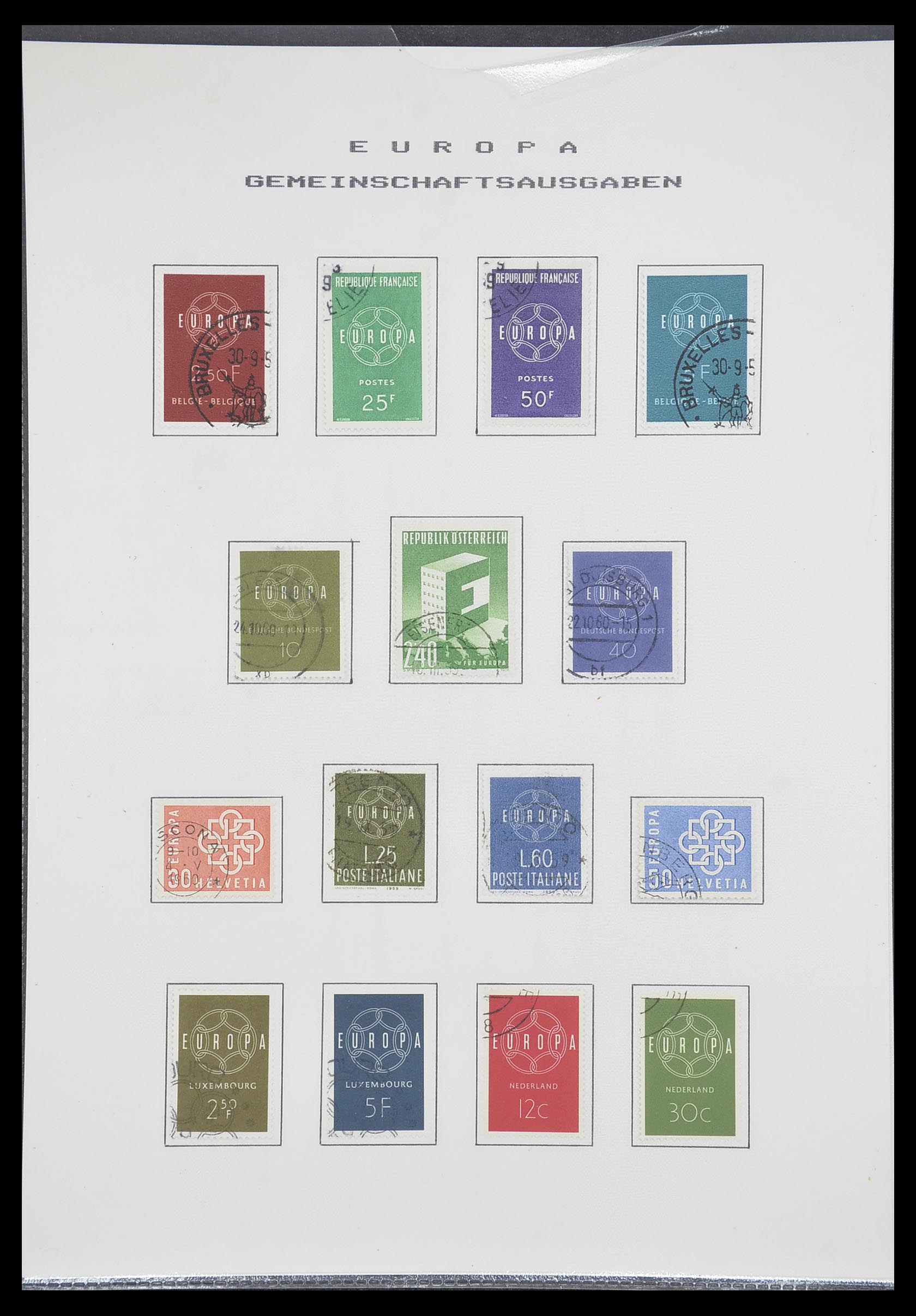 33728 014 - Postzegelverzameling 33728 Europa CEPT 1950-1985.