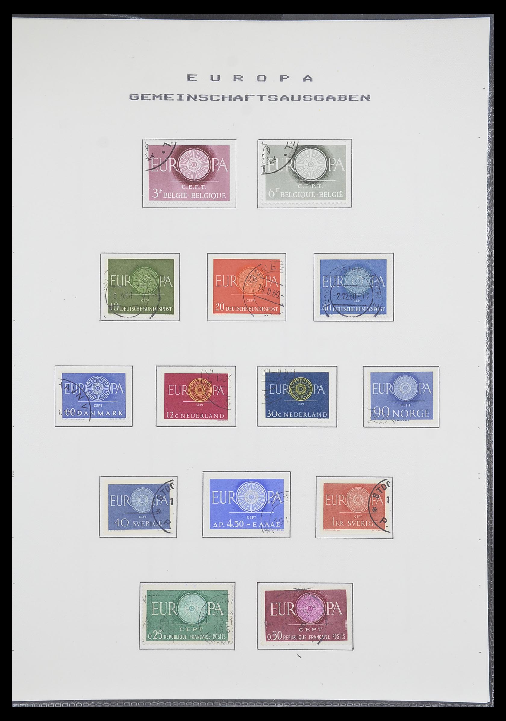 33728 015 - Postzegelverzameling 33728 Europa CEPT 1950-1985.