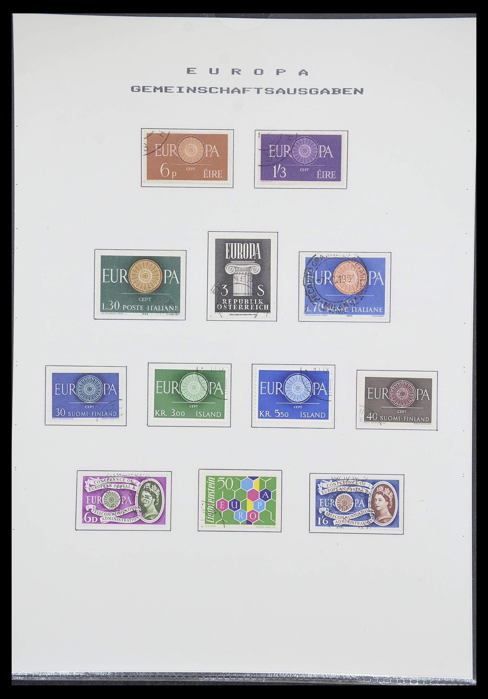 33728 016 - Postzegelverzameling 33728 Europa CEPT 1950-1985.