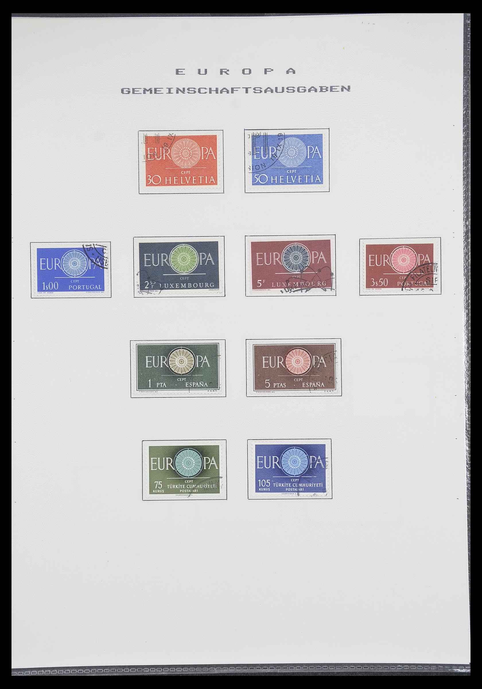 33728 017 - Postzegelverzameling 33728 Europa CEPT 1950-1985.