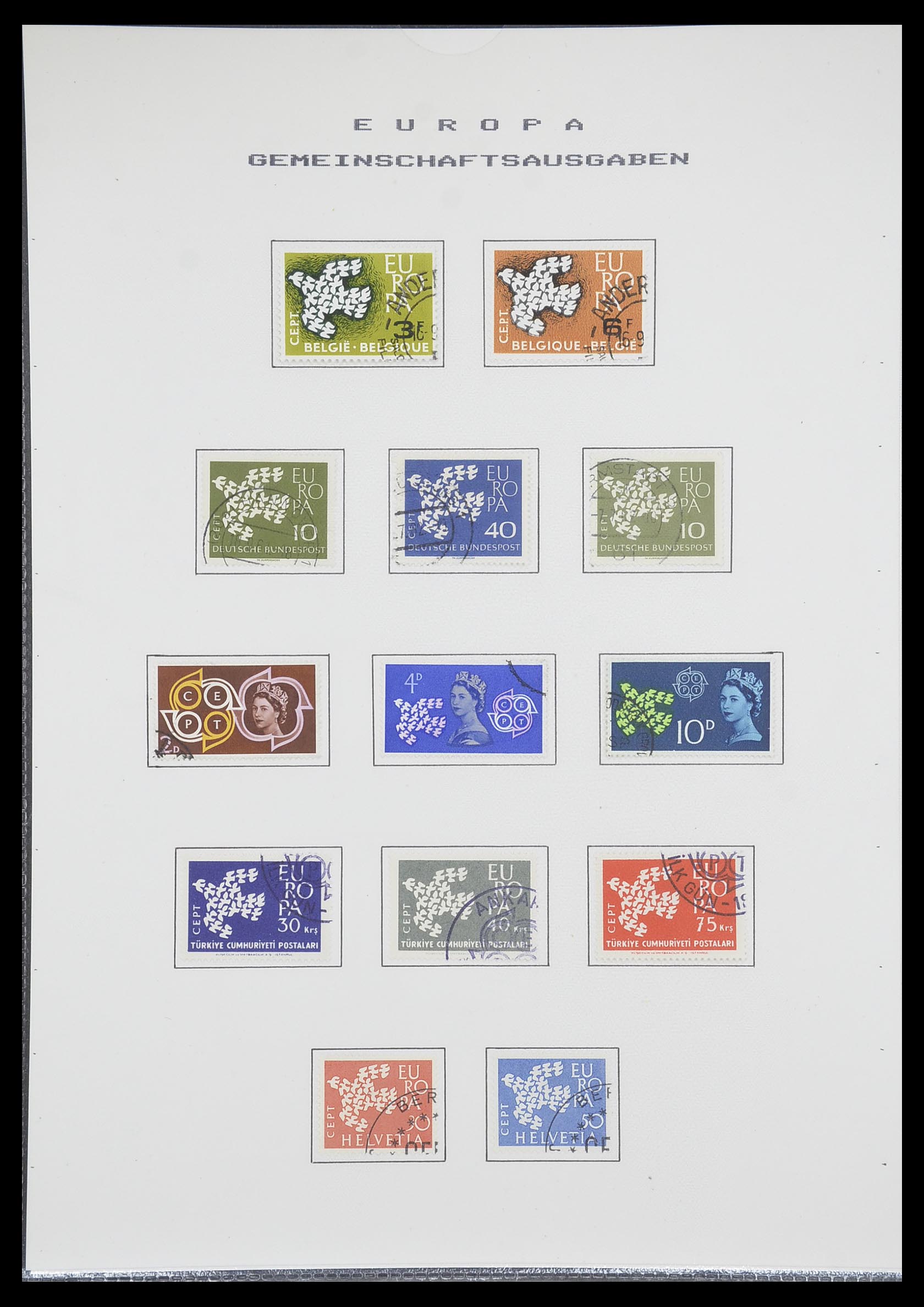 33728 018 - Postzegelverzameling 33728 Europa CEPT 1950-1985.