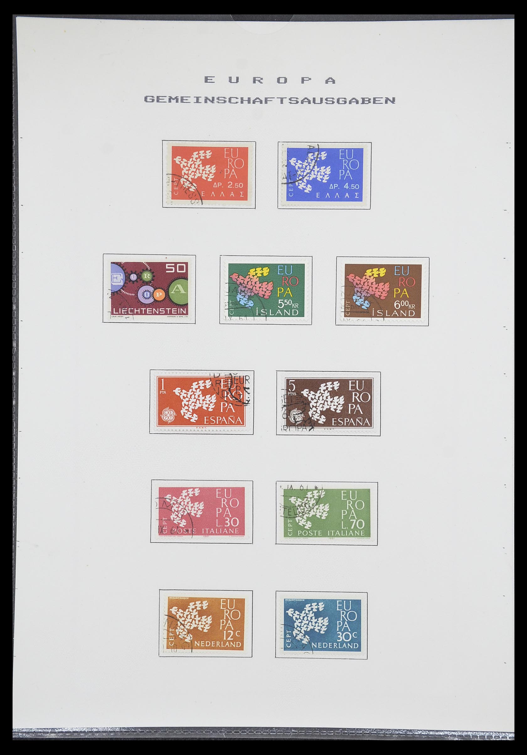 33728 020 - Postzegelverzameling 33728 Europa CEPT 1950-1985.