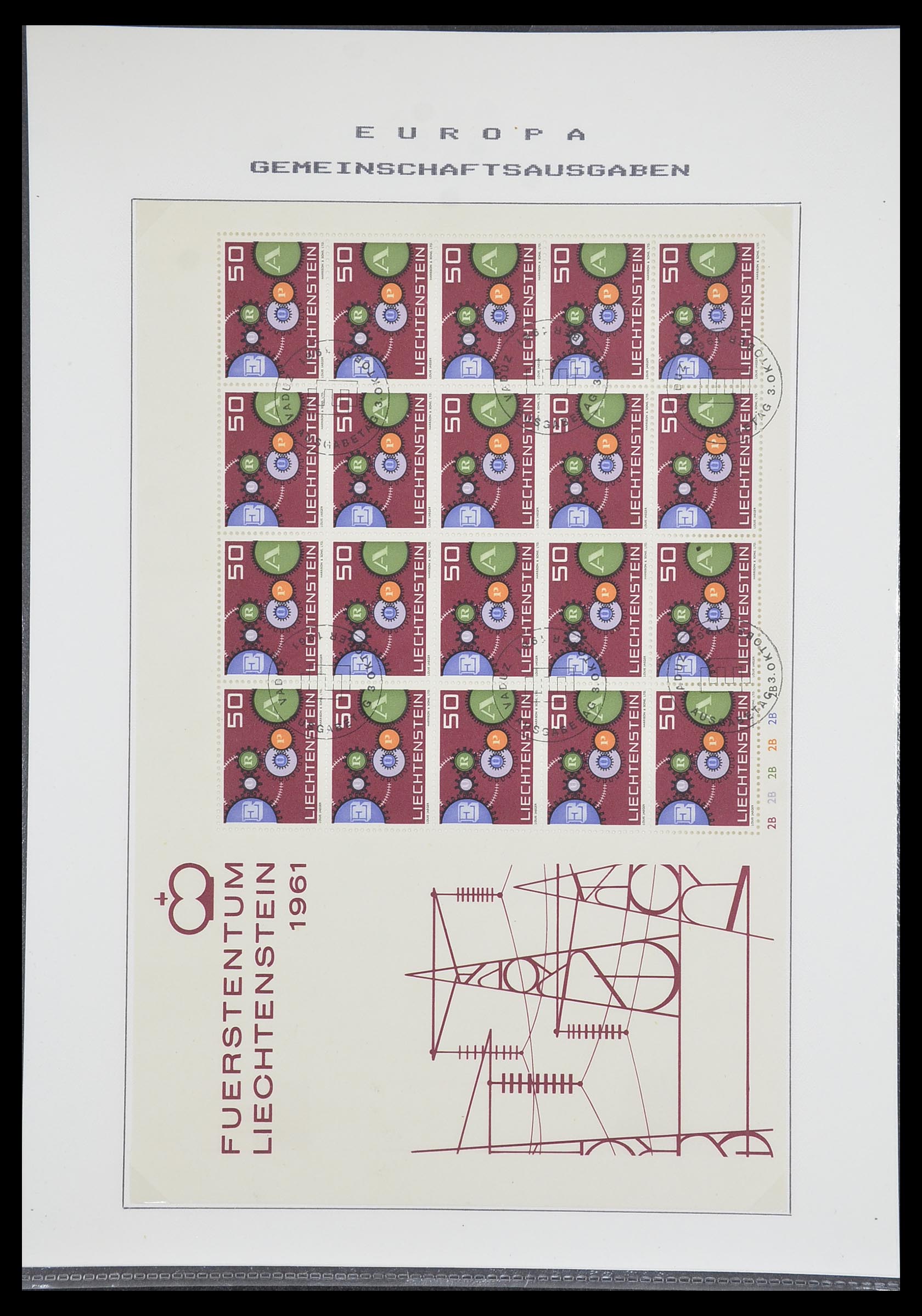 33728 021 - Postzegelverzameling 33728 Europa CEPT 1950-1985.