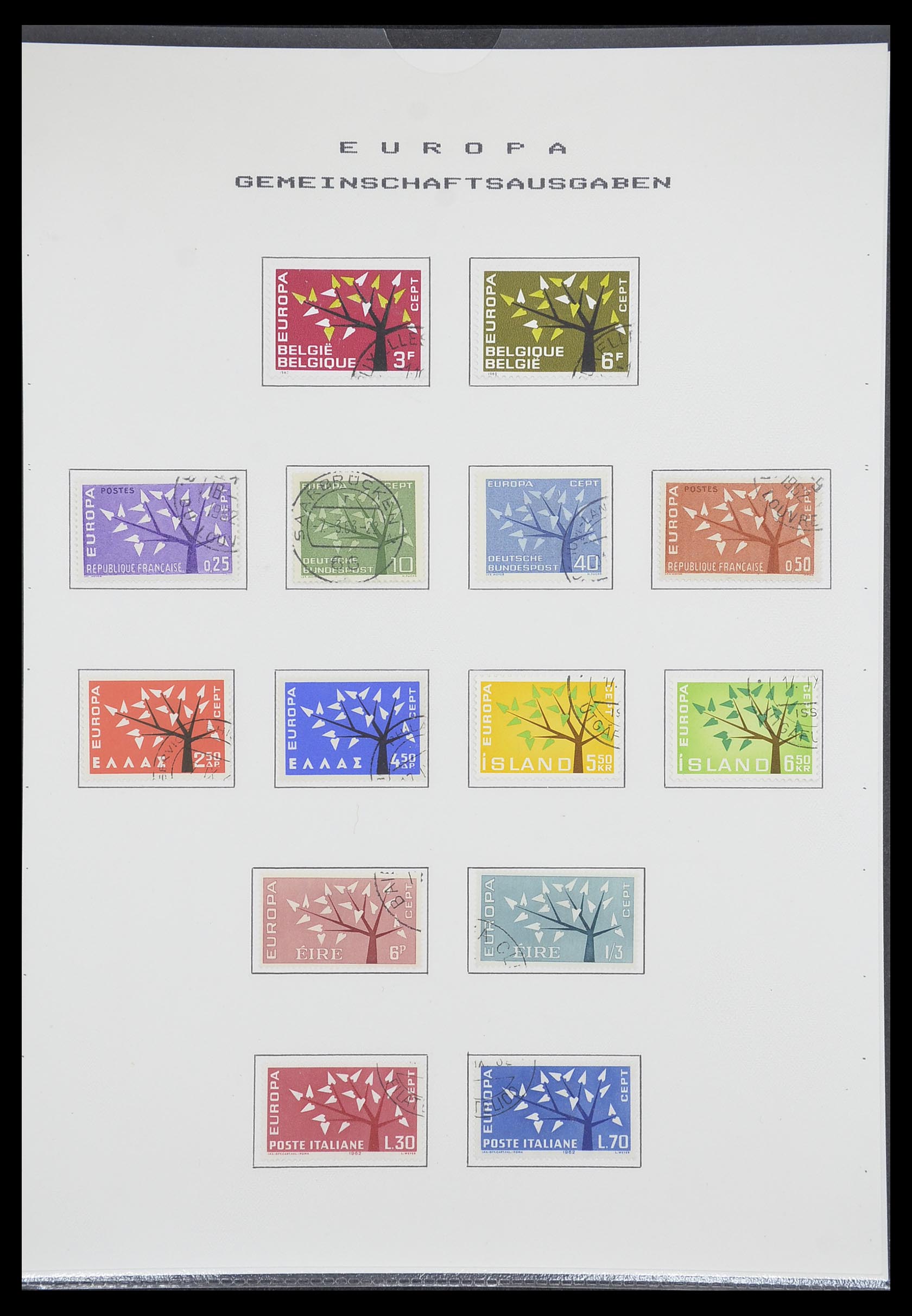 33728 024 - Postzegelverzameling 33728 Europa CEPT 1950-1985.