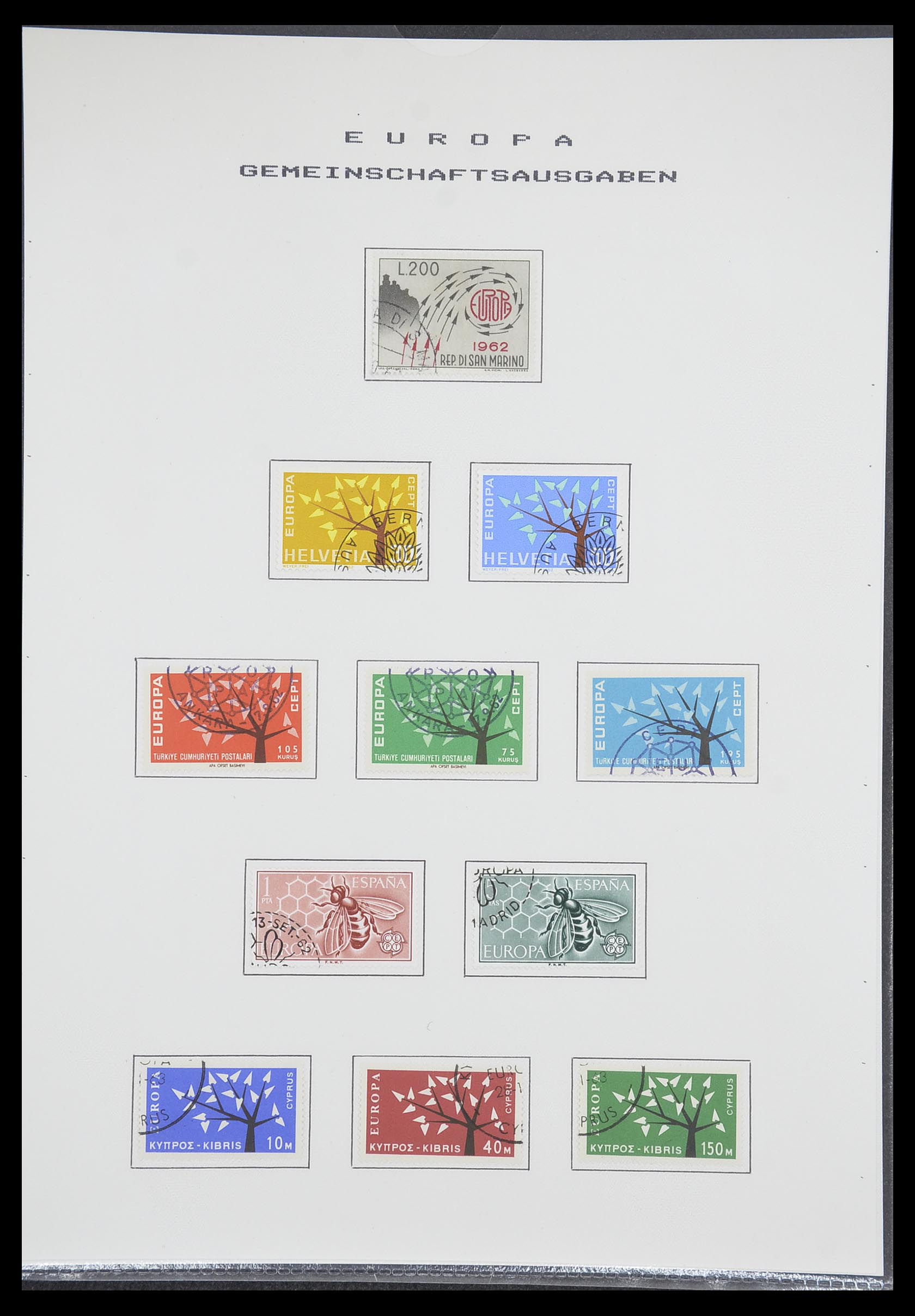 33728 026 - Postzegelverzameling 33728 Europa CEPT 1950-1985.