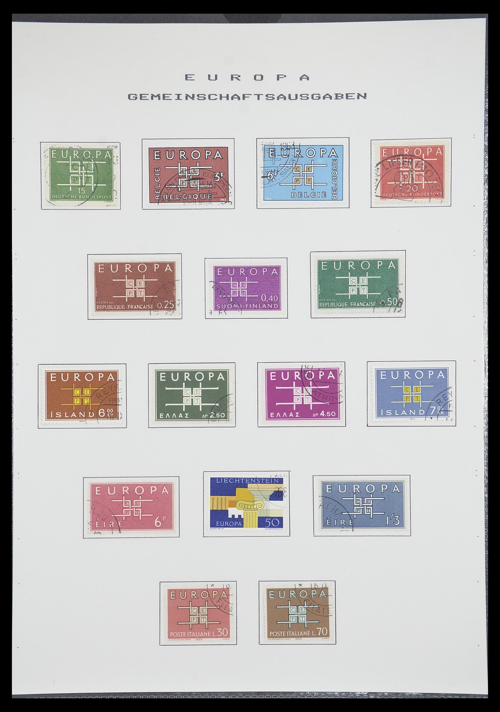 33728 029 - Postzegelverzameling 33728 Europa CEPT 1950-1985.