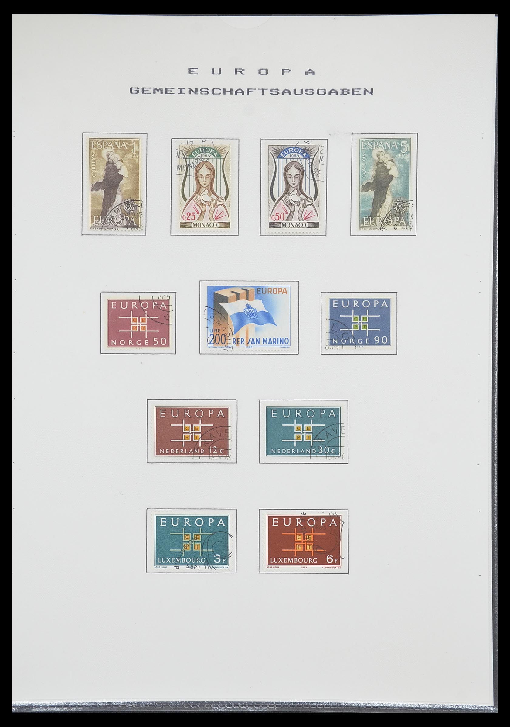 33728 030 - Postzegelverzameling 33728 Europa CEPT 1950-1985.