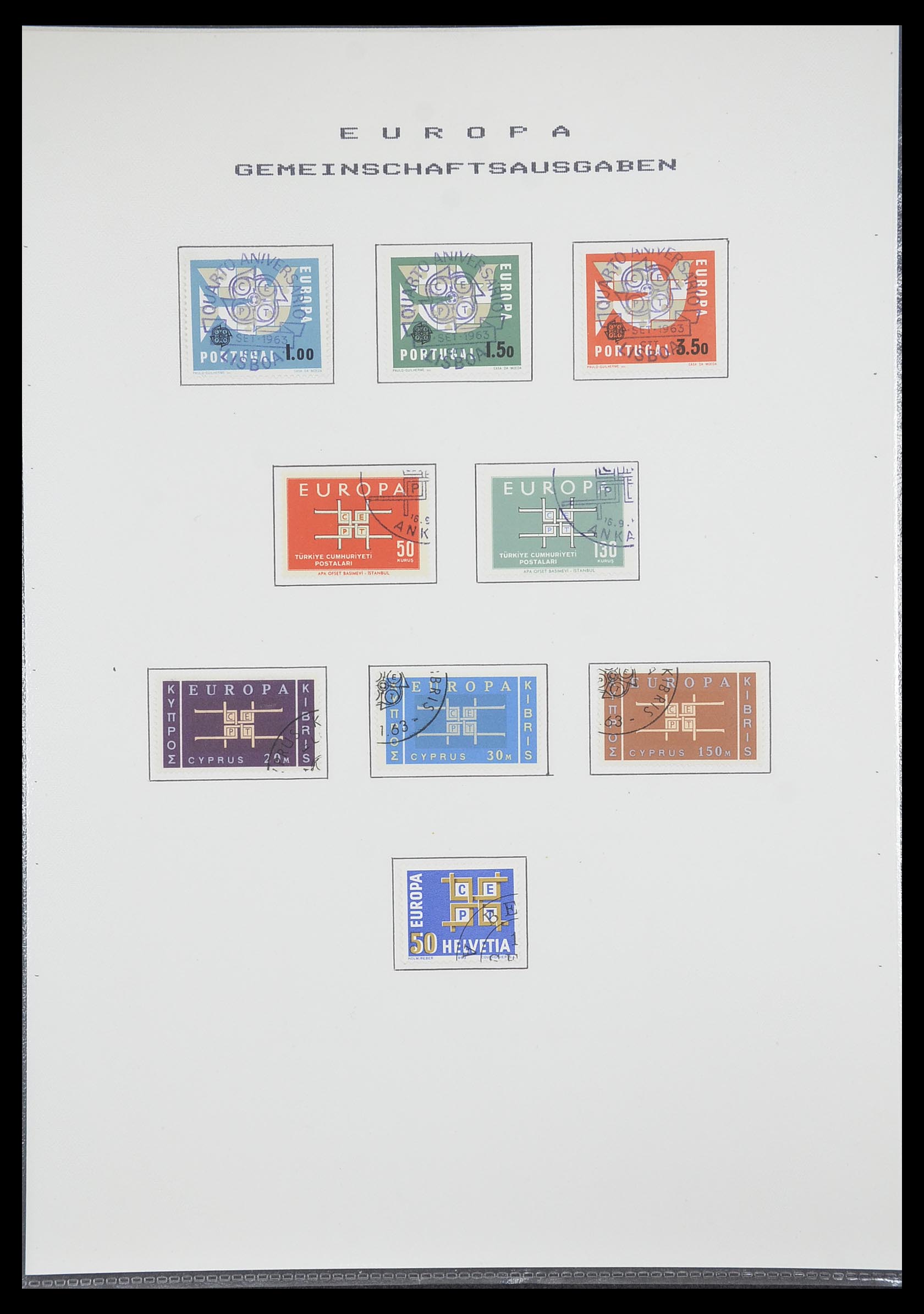 33728 031 - Postzegelverzameling 33728 Europa CEPT 1950-1985.