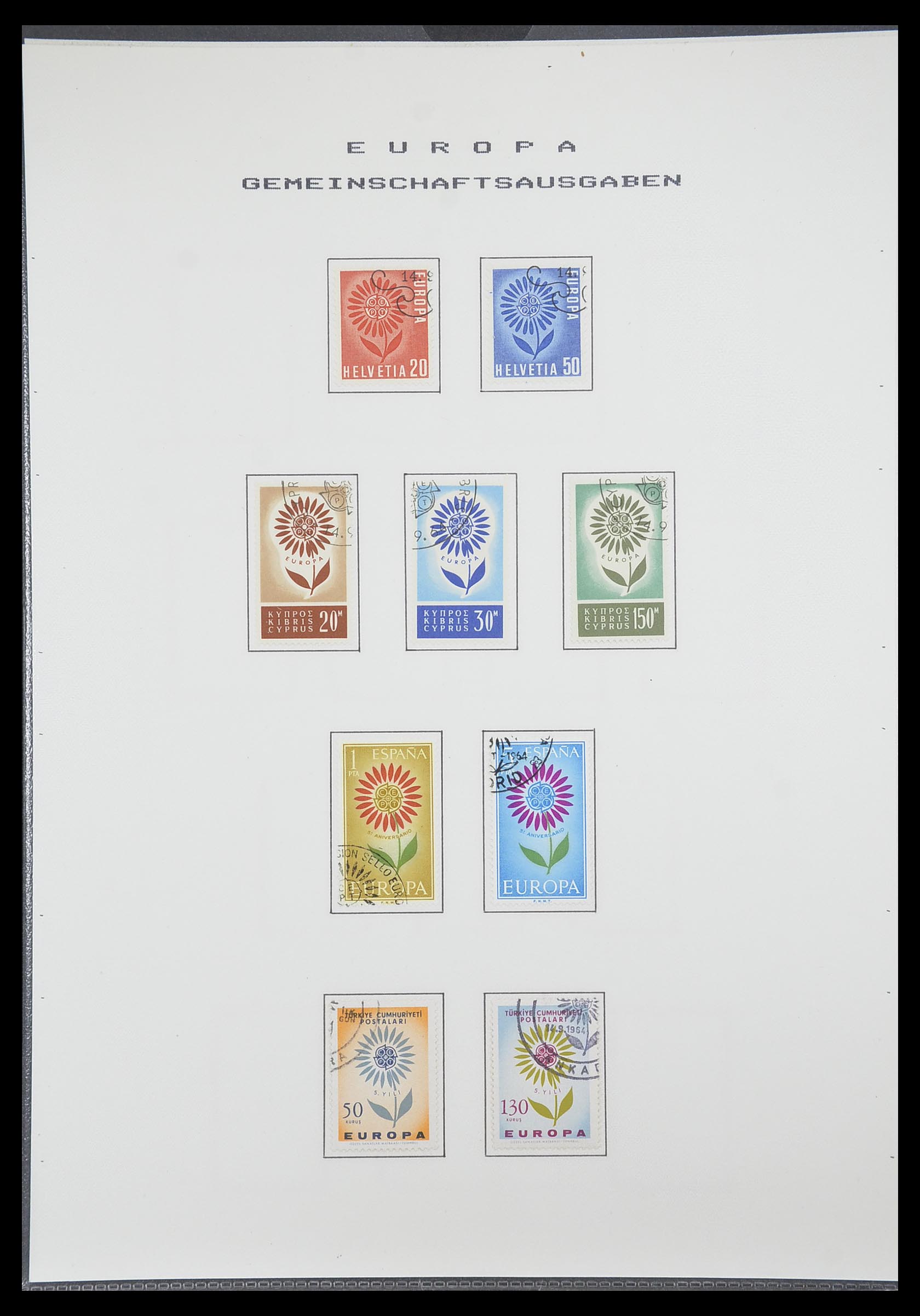 33728 035 - Postzegelverzameling 33728 Europa CEPT 1950-1985.