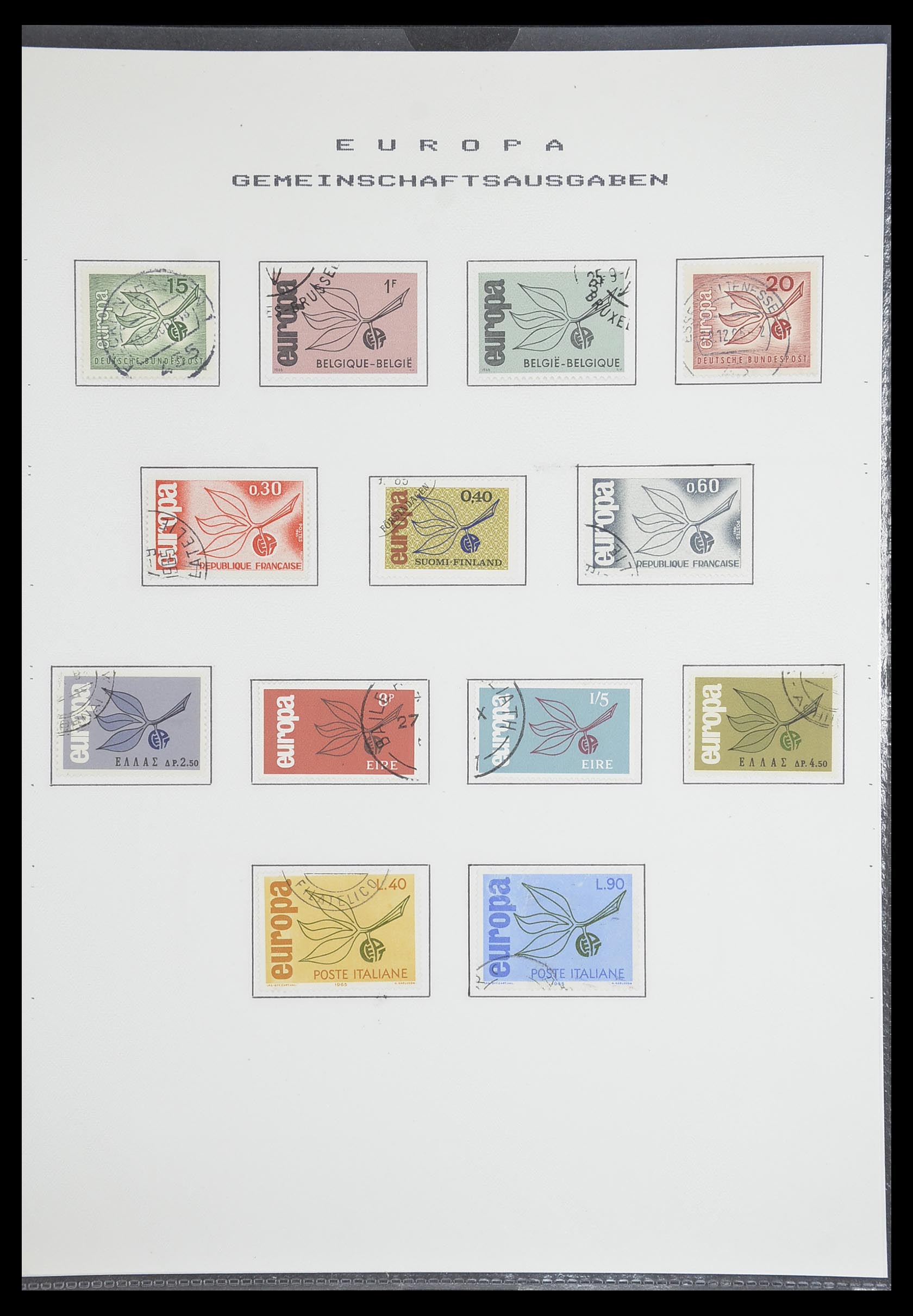 33728 037 - Postzegelverzameling 33728 Europa CEPT 1950-1985.