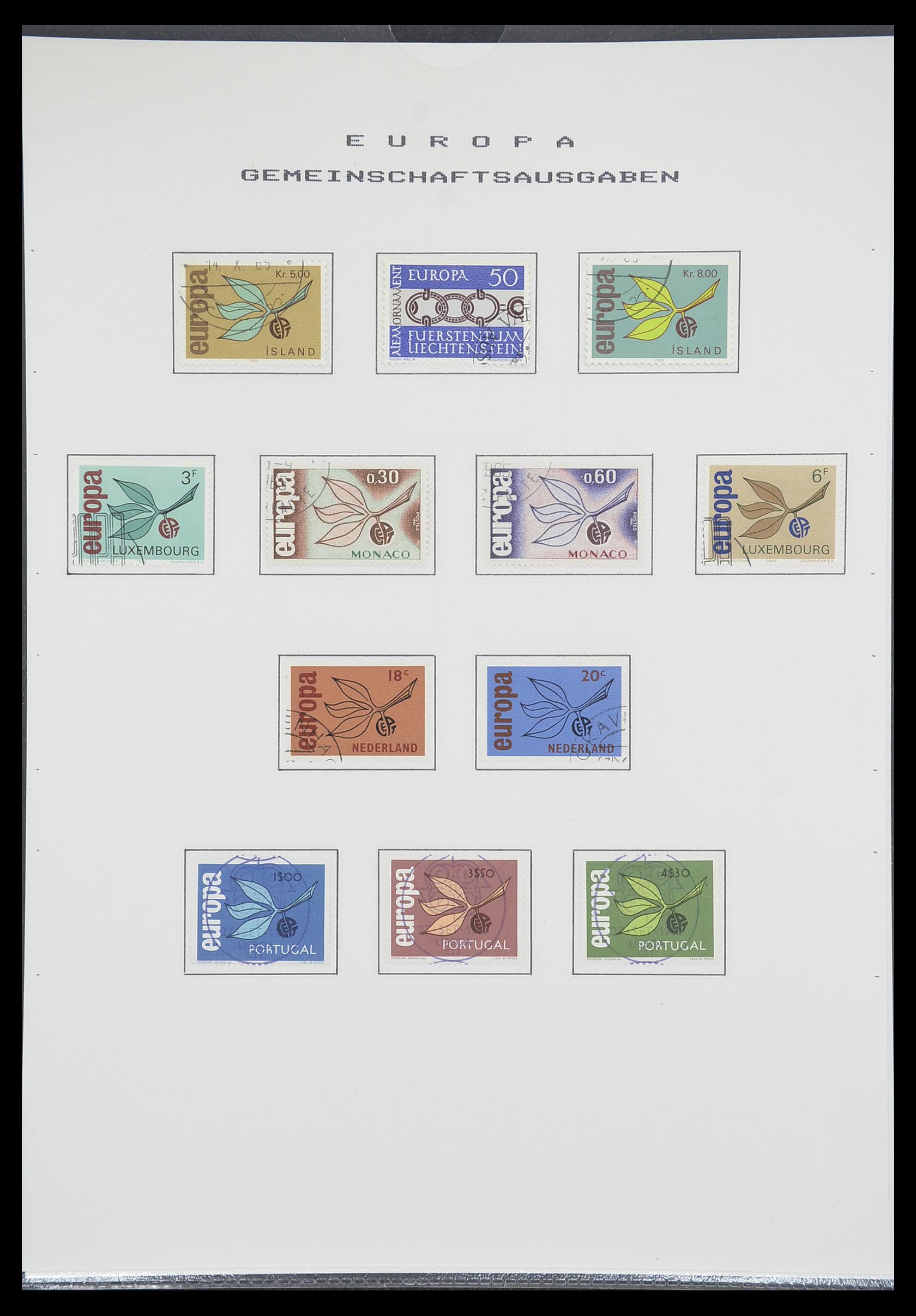33728 038 - Postzegelverzameling 33728 Europa CEPT 1950-1985.