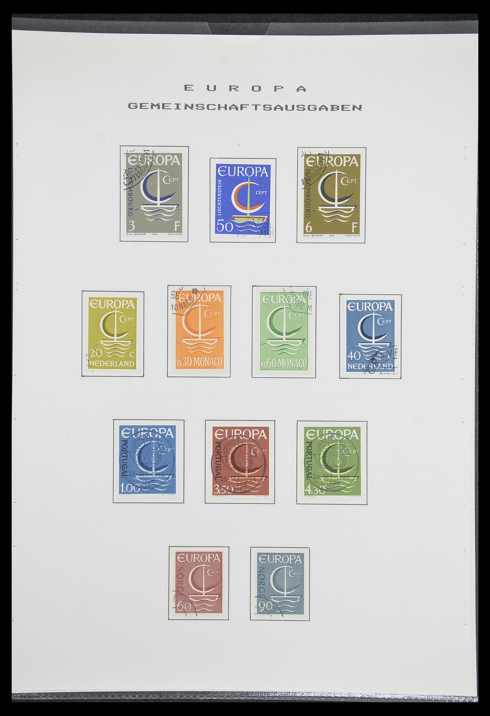 33728 042 - Postzegelverzameling 33728 Europa CEPT 1950-1985.