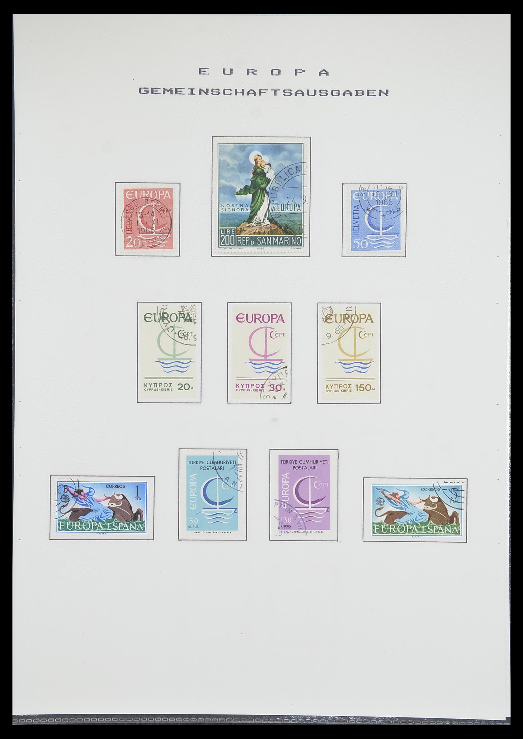 33728 043 - Postzegelverzameling 33728 Europa CEPT 1950-1985.