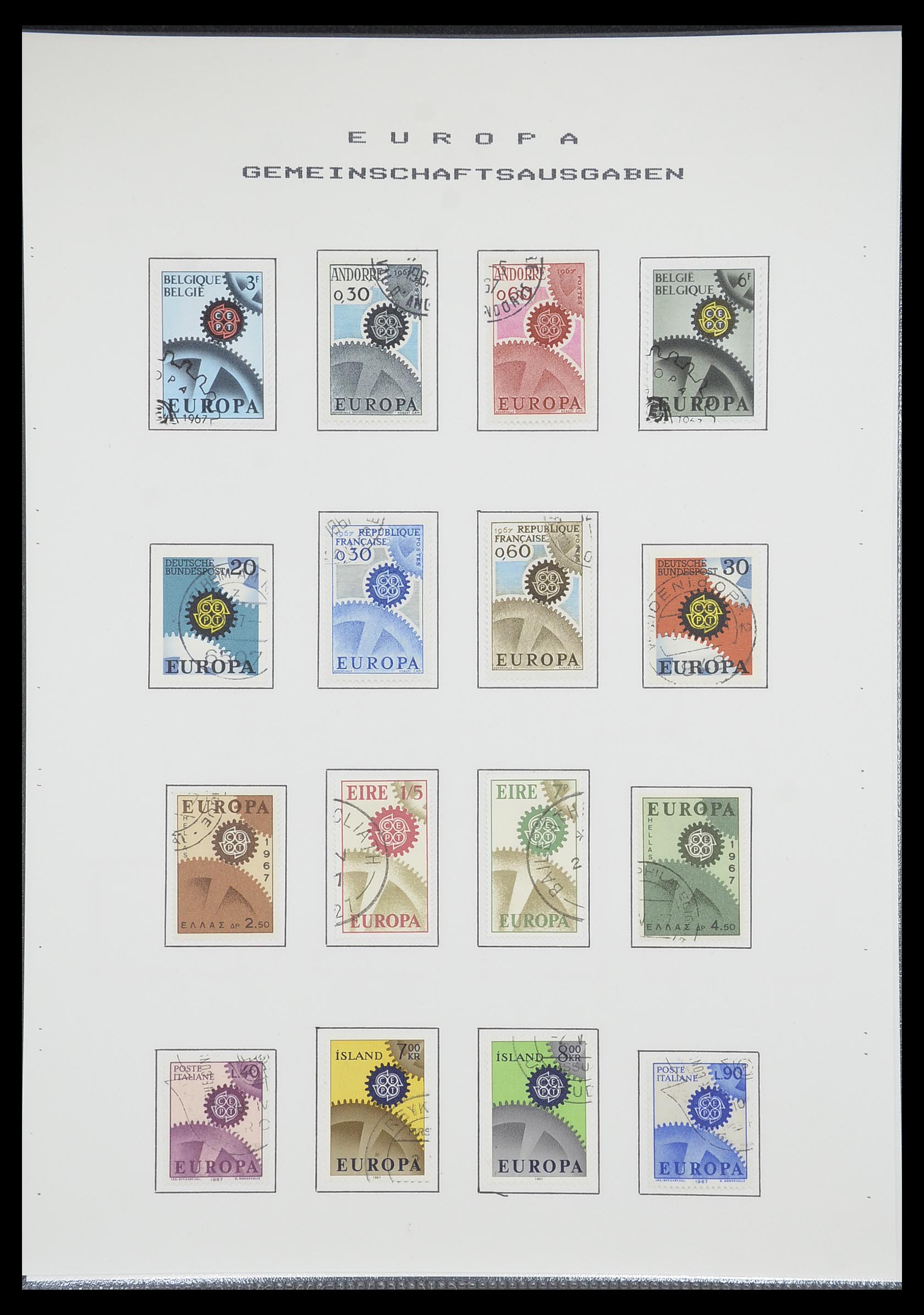 33728 044 - Postzegelverzameling 33728 Europa CEPT 1950-1985.