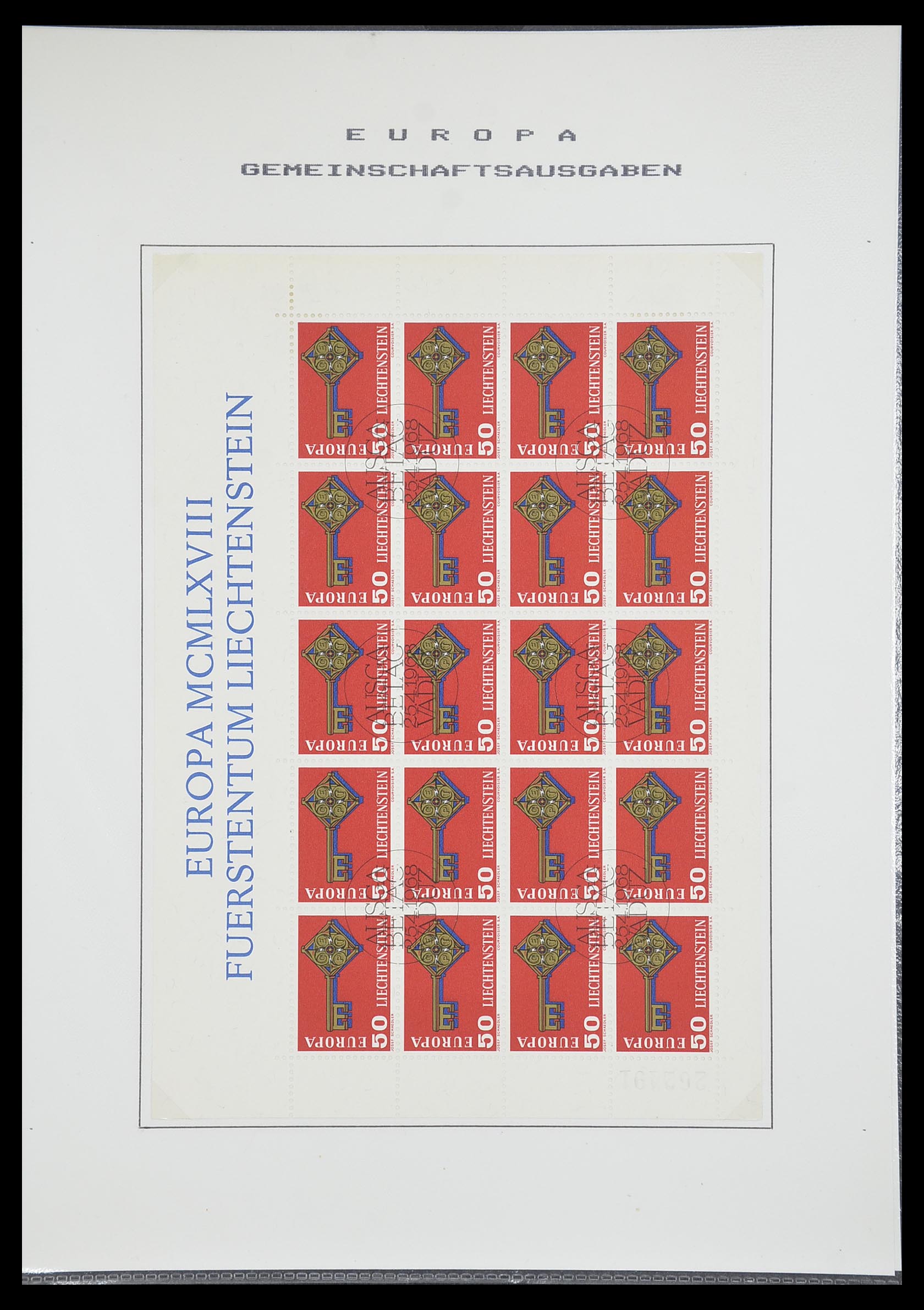 33728 050 - Postzegelverzameling 33728 Europa CEPT 1950-1985.