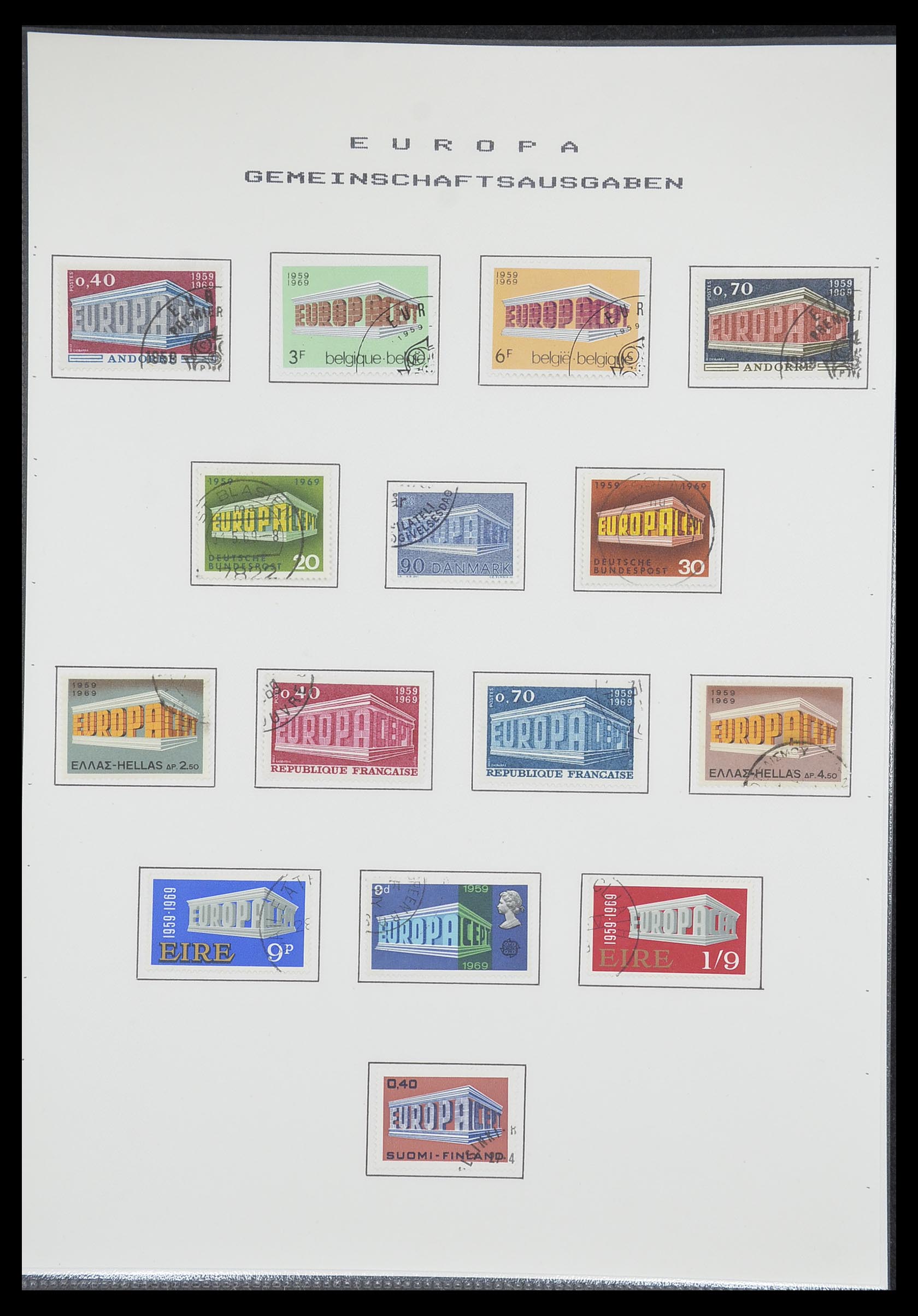 33728 051 - Postzegelverzameling 33728 Europa CEPT 1950-1985.