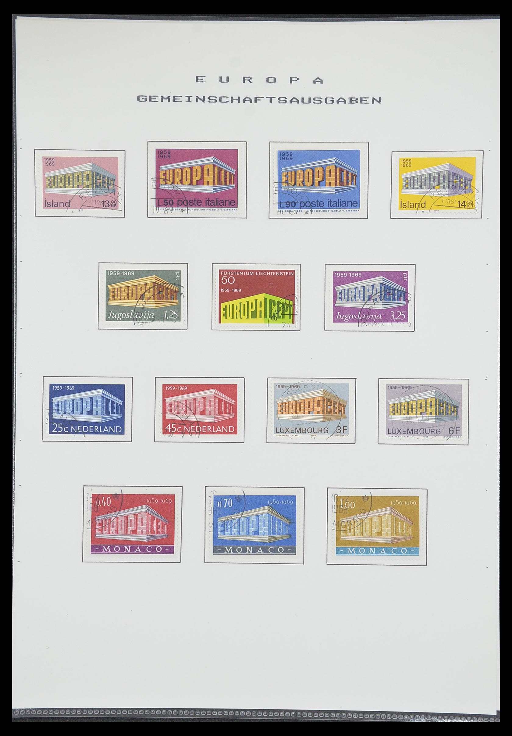33728 052 - Postzegelverzameling 33728 Europa CEPT 1950-1985.