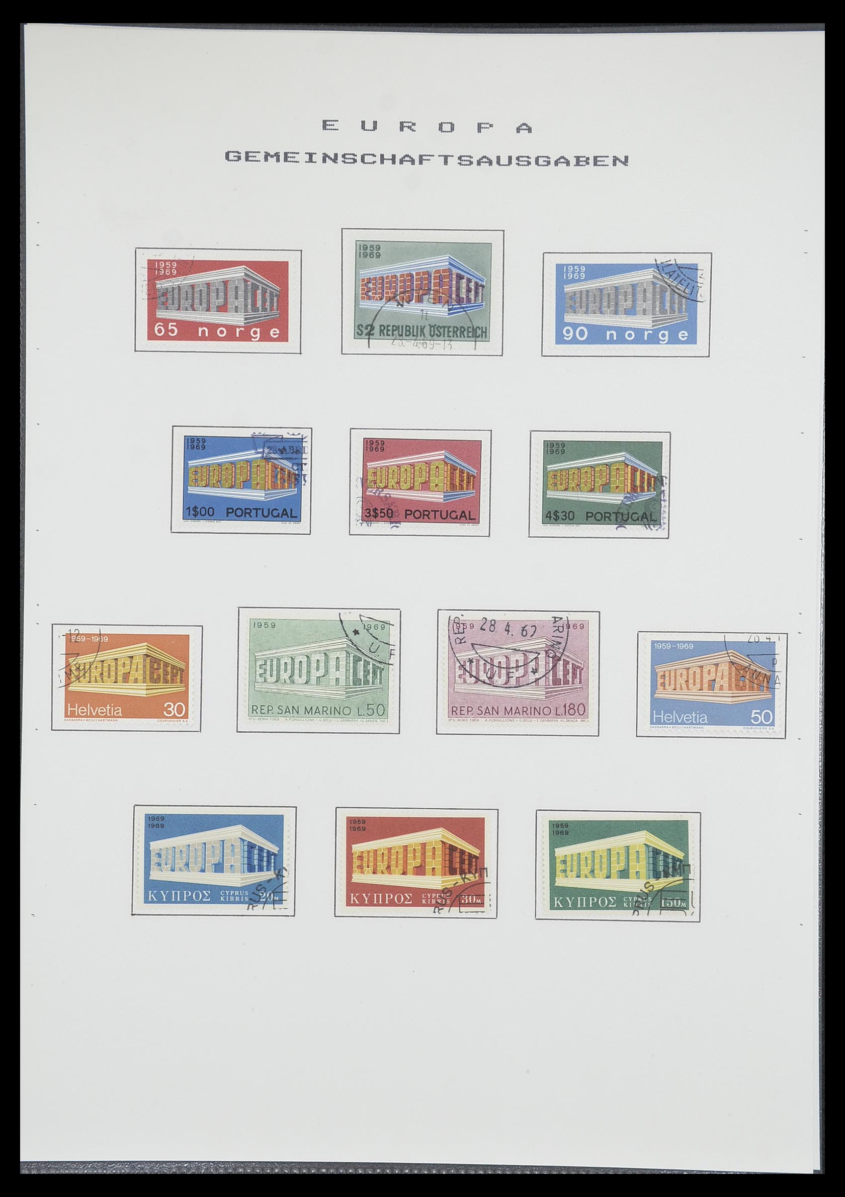 33728 053 - Postzegelverzameling 33728 Europa CEPT 1950-1985.