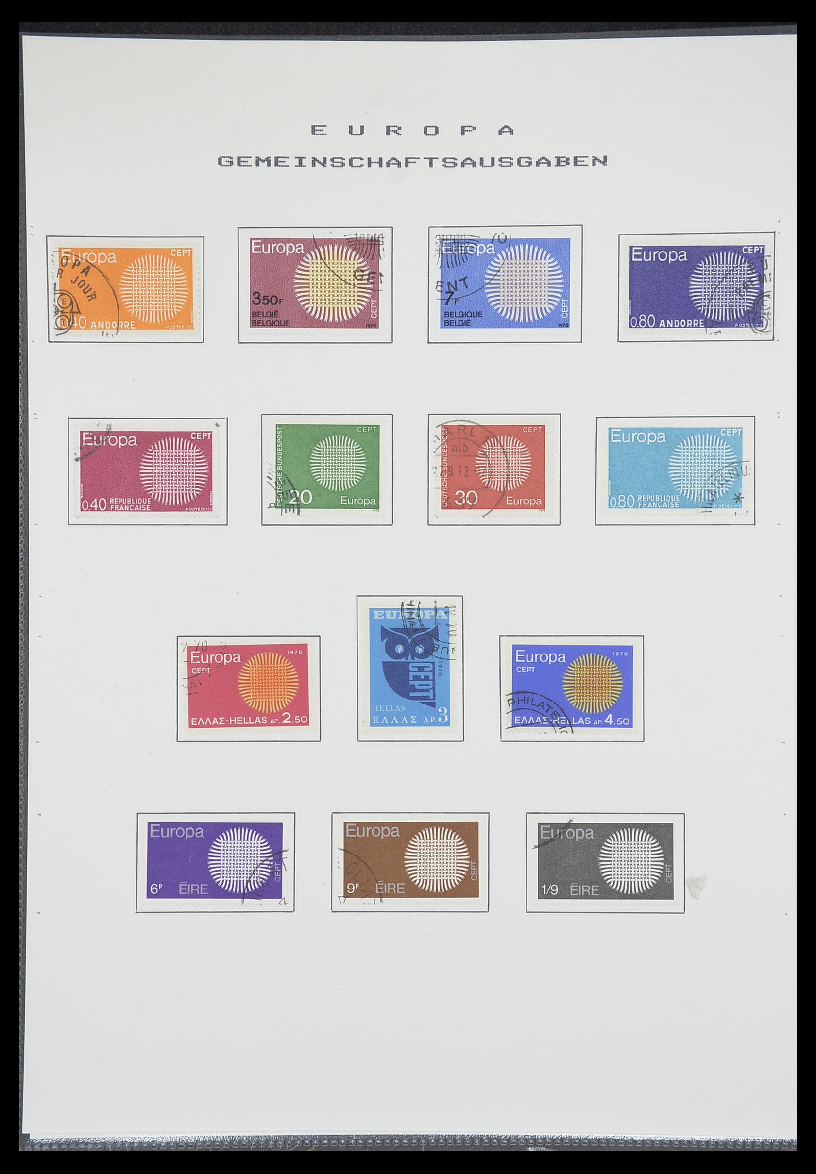 33728 056 - Postzegelverzameling 33728 Europa CEPT 1950-1985.