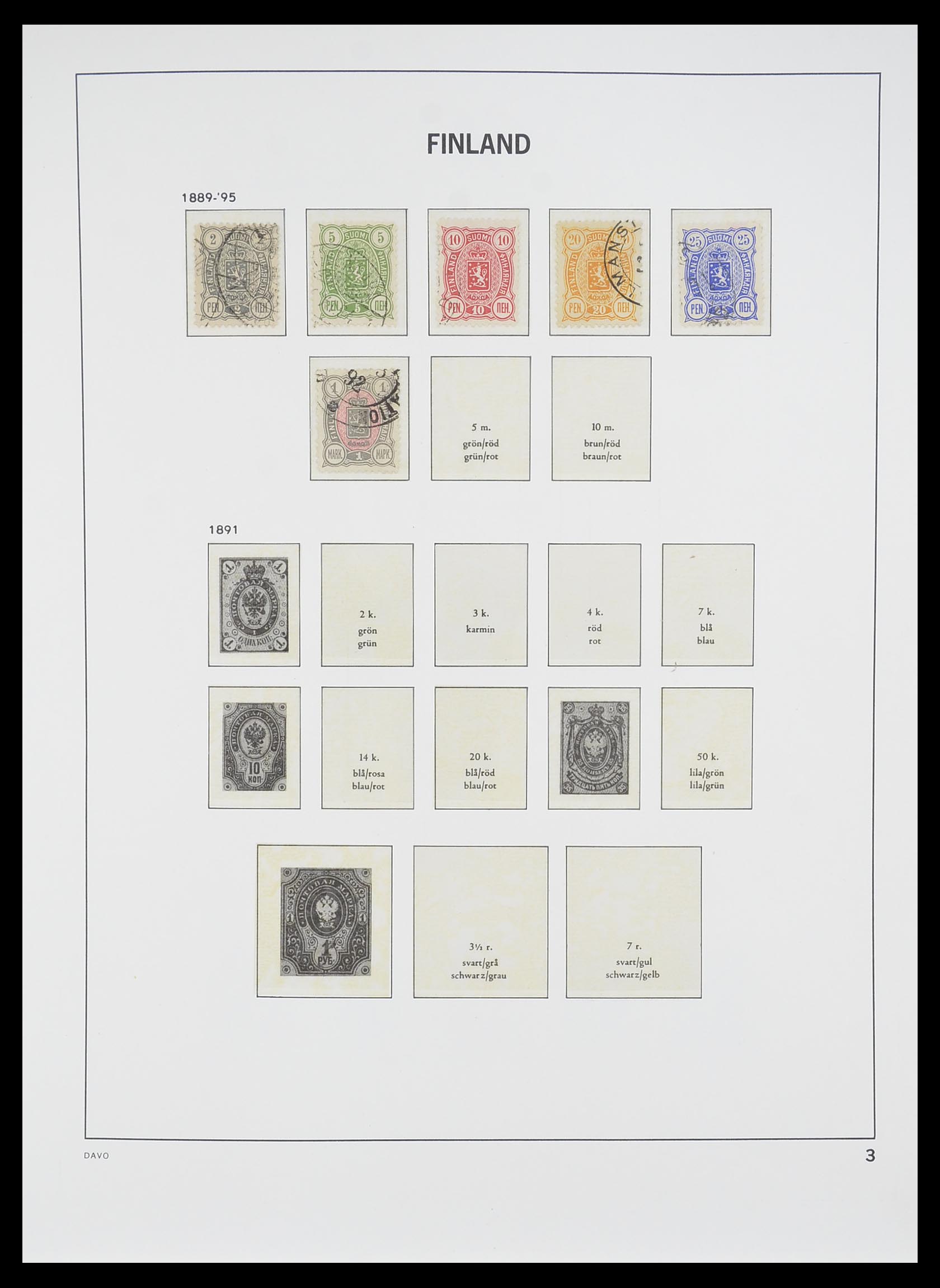 33729 002 - Postzegelverzameling 33729 Finland 1875-1998.