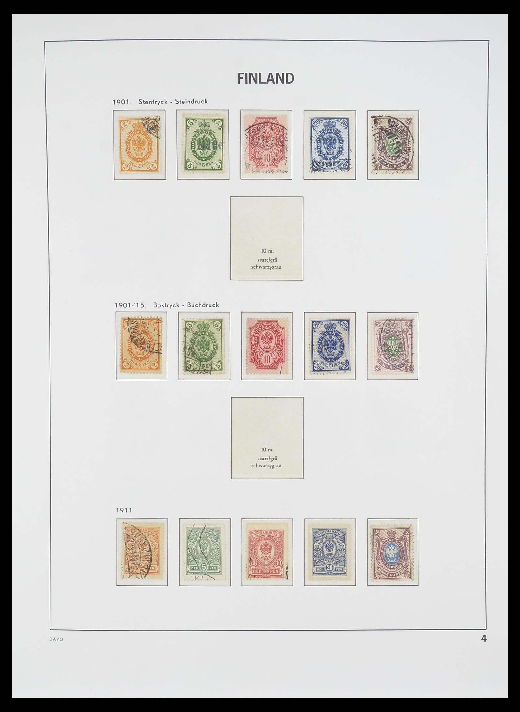 33729 003 - Postzegelverzameling 33729 Finland 1875-1998.