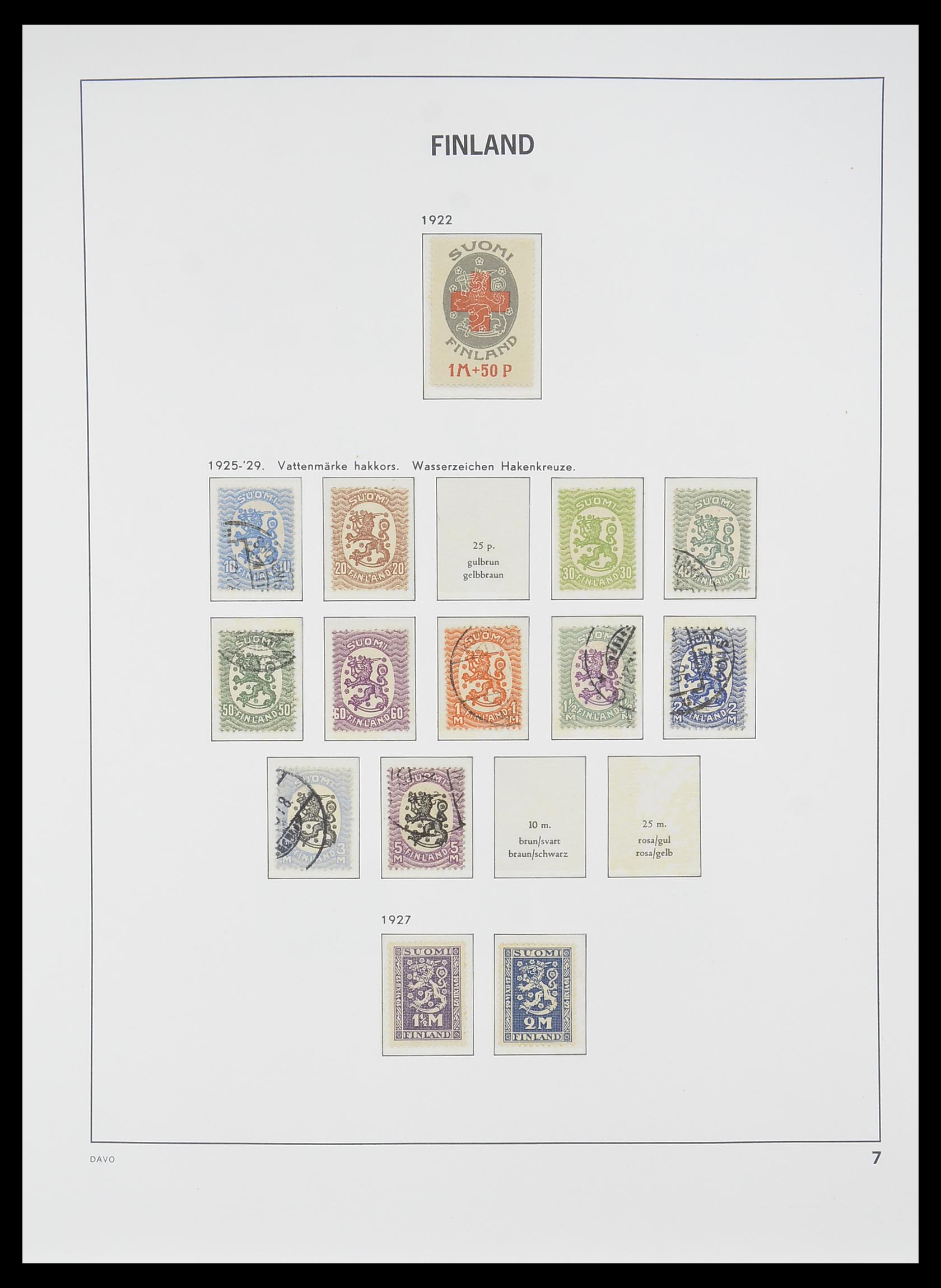 33729 006 - Postzegelverzameling 33729 Finland 1875-1998.