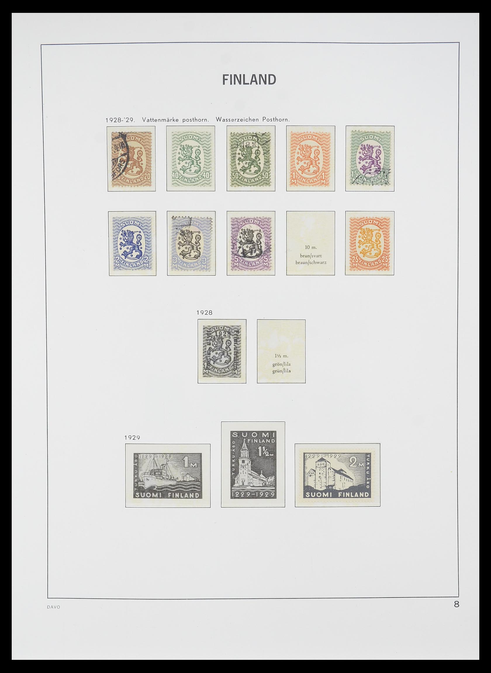 33729 007 - Postzegelverzameling 33729 Finland 1875-1998.
