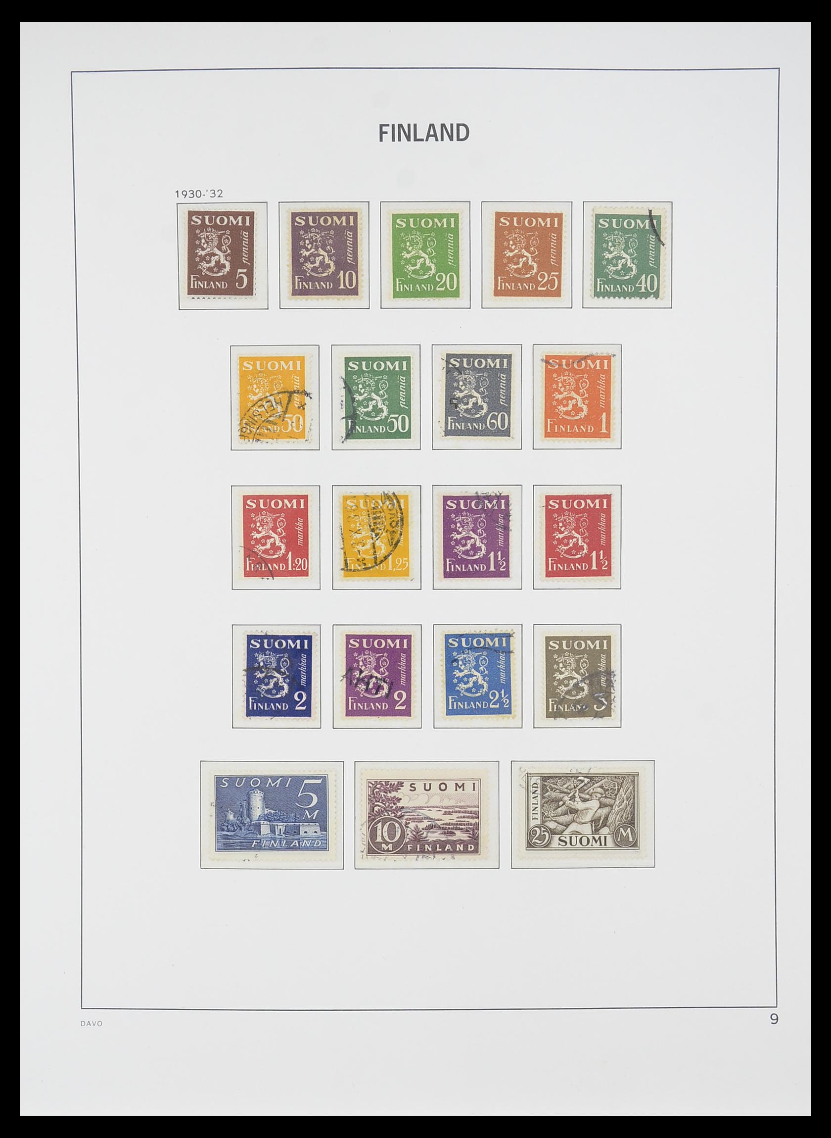 33729 008 - Postzegelverzameling 33729 Finland 1875-1998.