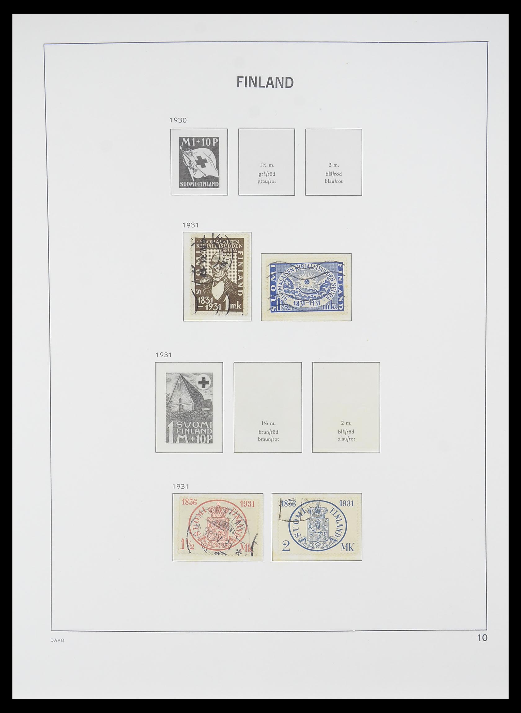 33729 009 - Postzegelverzameling 33729 Finland 1875-1998.
