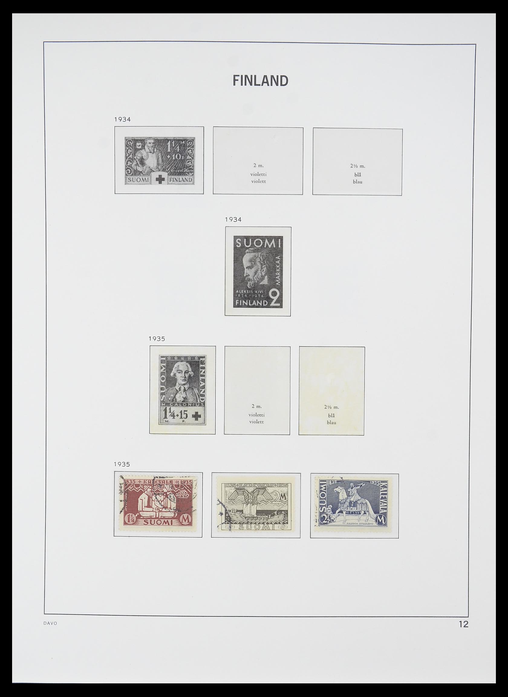 33729 011 - Postzegelverzameling 33729 Finland 1875-1998.