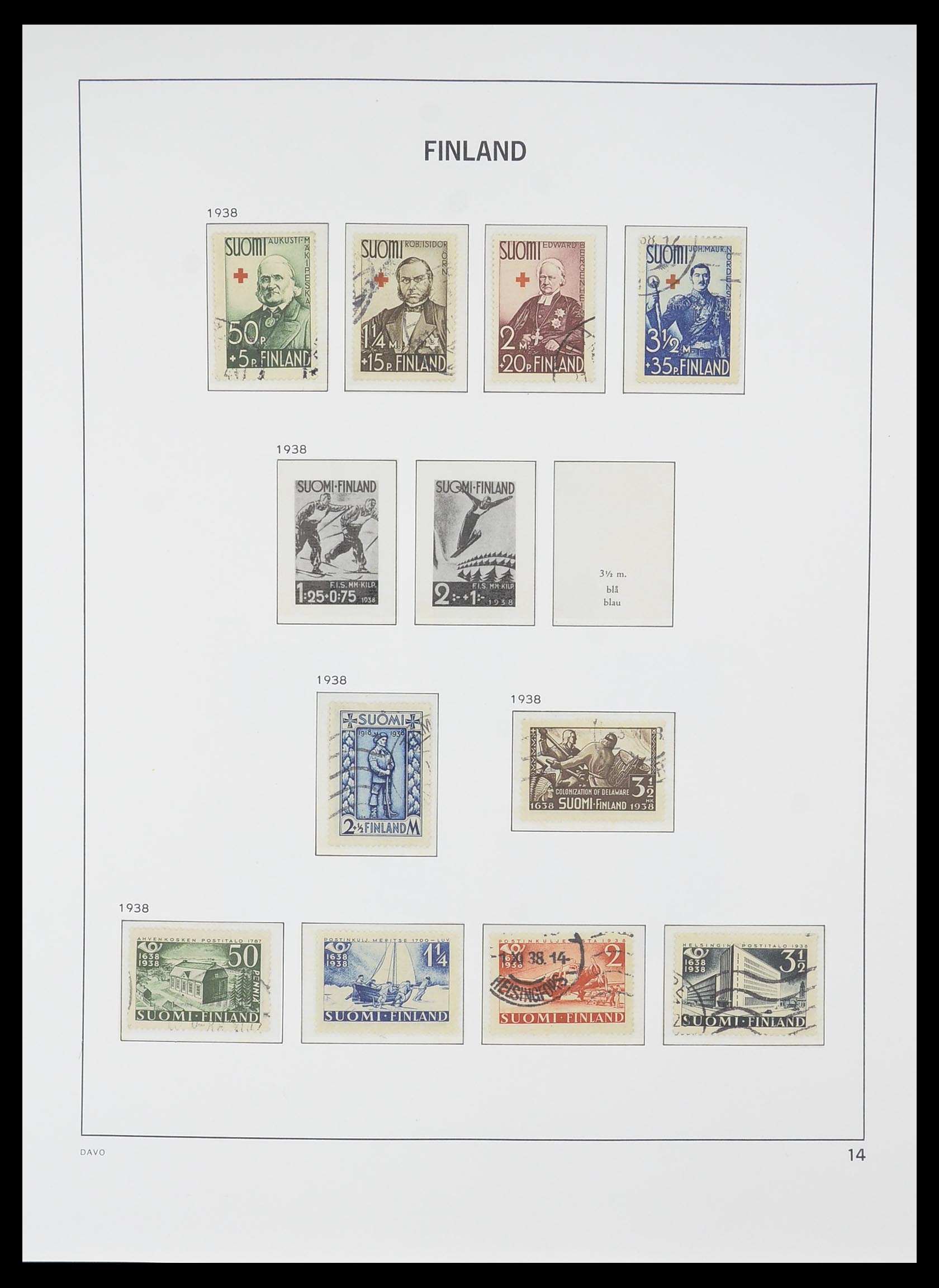 33729 013 - Postzegelverzameling 33729 Finland 1875-1998.